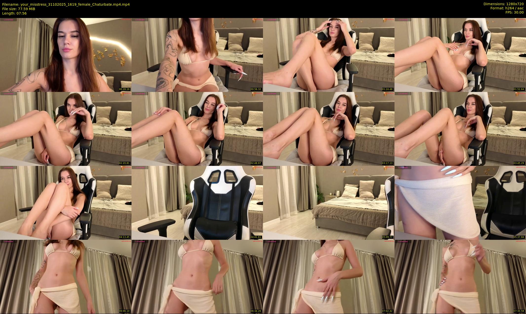 your_misstress — 8 minute Chaturbate female cam show recording, 720p, Oct 31, 2025