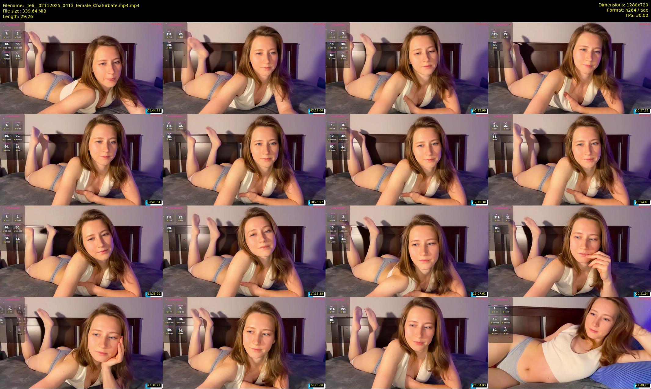 _feli_ — 30 minute Chaturbate female cam show recording, 720p, Nov 2, 2025