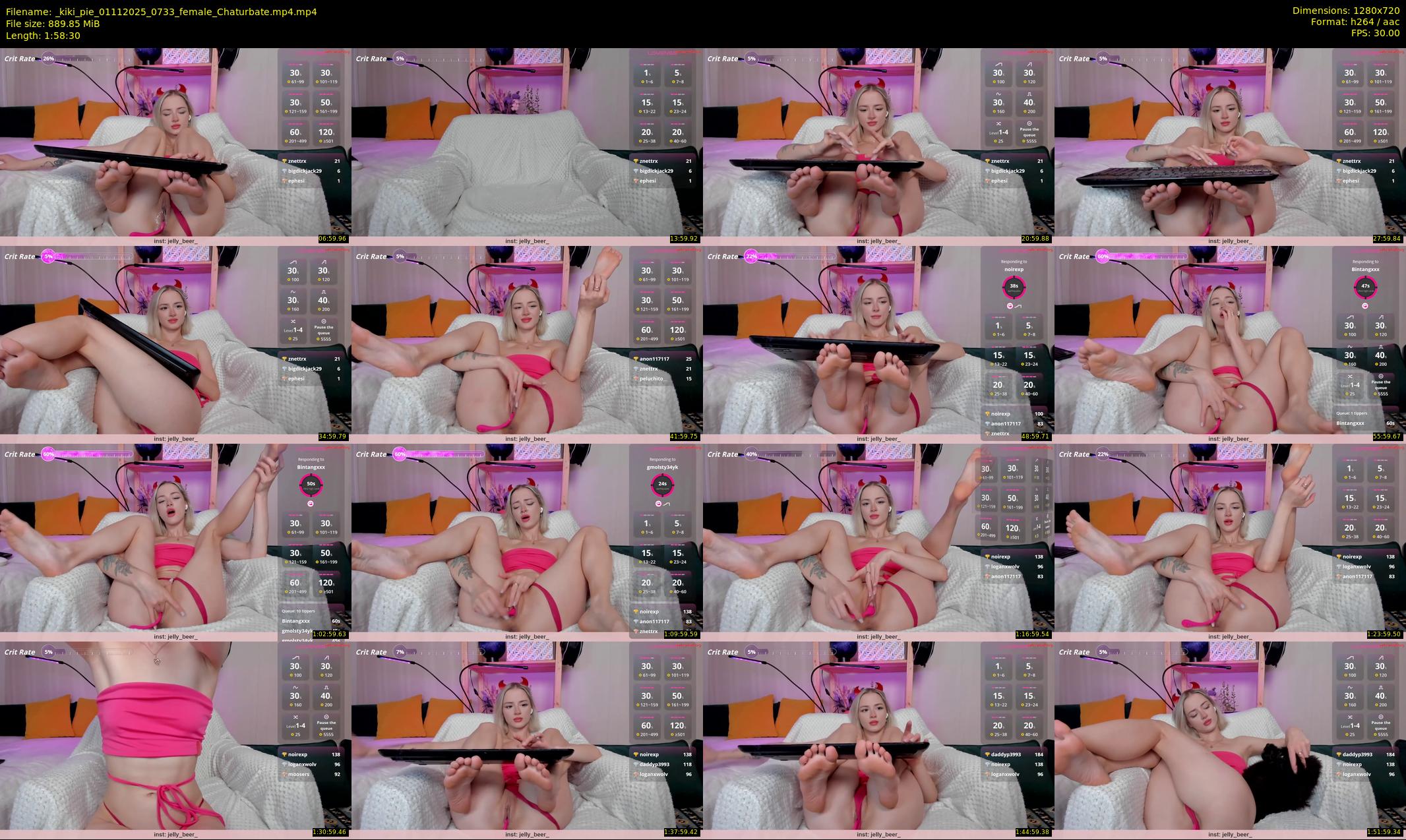 _kiki_pie — 119 minute Chaturbate female cam show recording, 720p, Nov 1, 2025