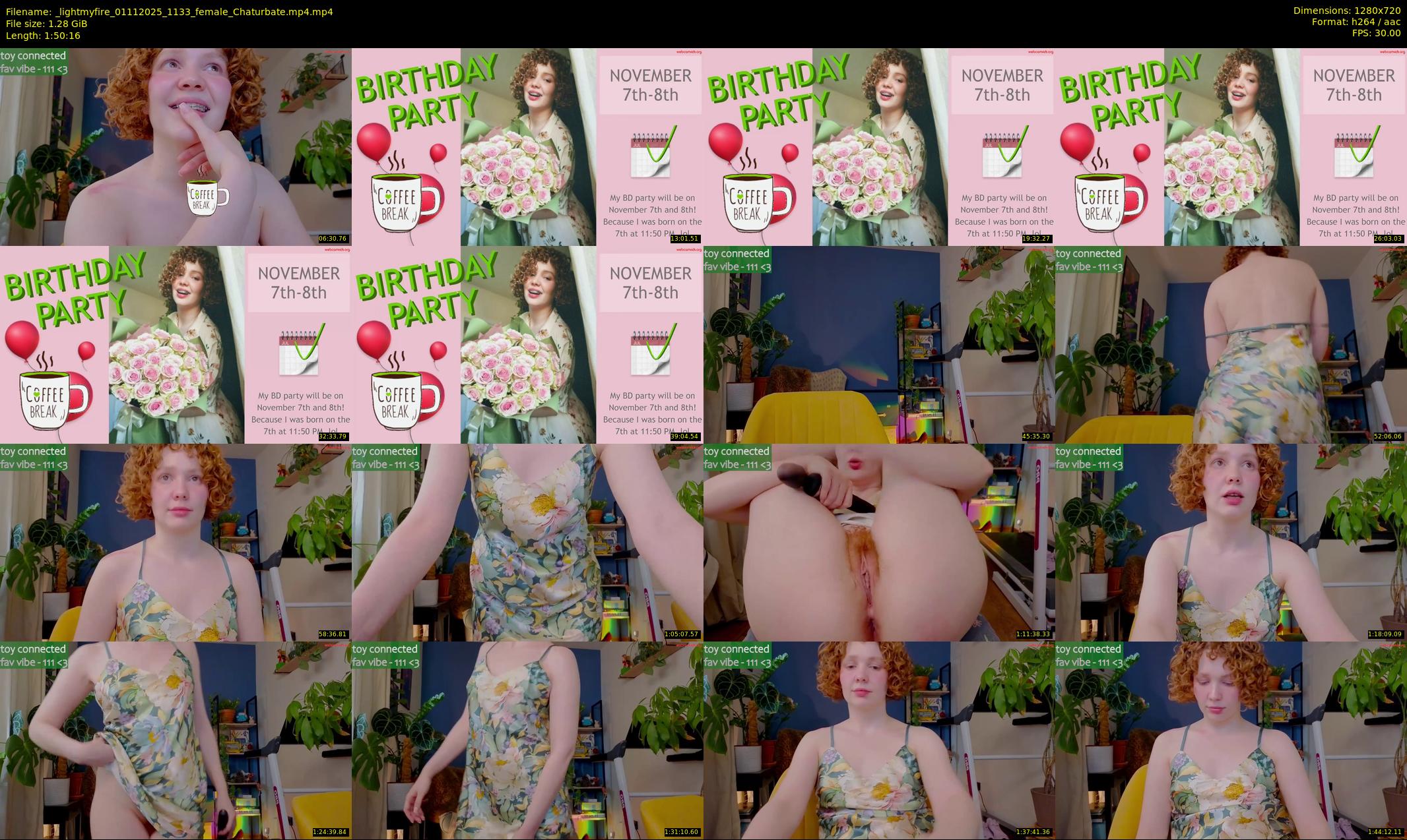 _lightmyfire — 111 minute Chaturbate female cam show recording, 720p, Nov 1, 2025