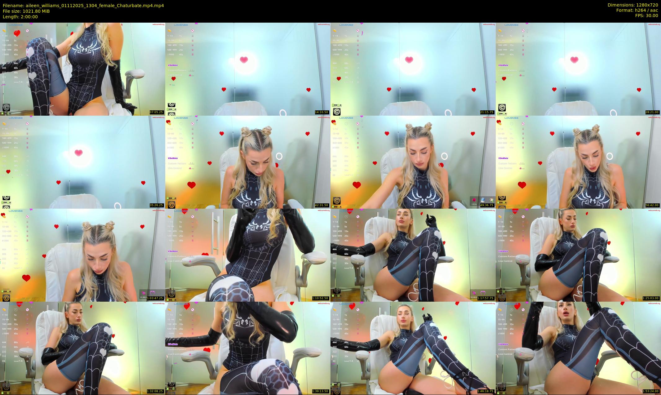 aileen_williams — 120 minute Chaturbate female cam show recording, 720p, Nov 1, 2025