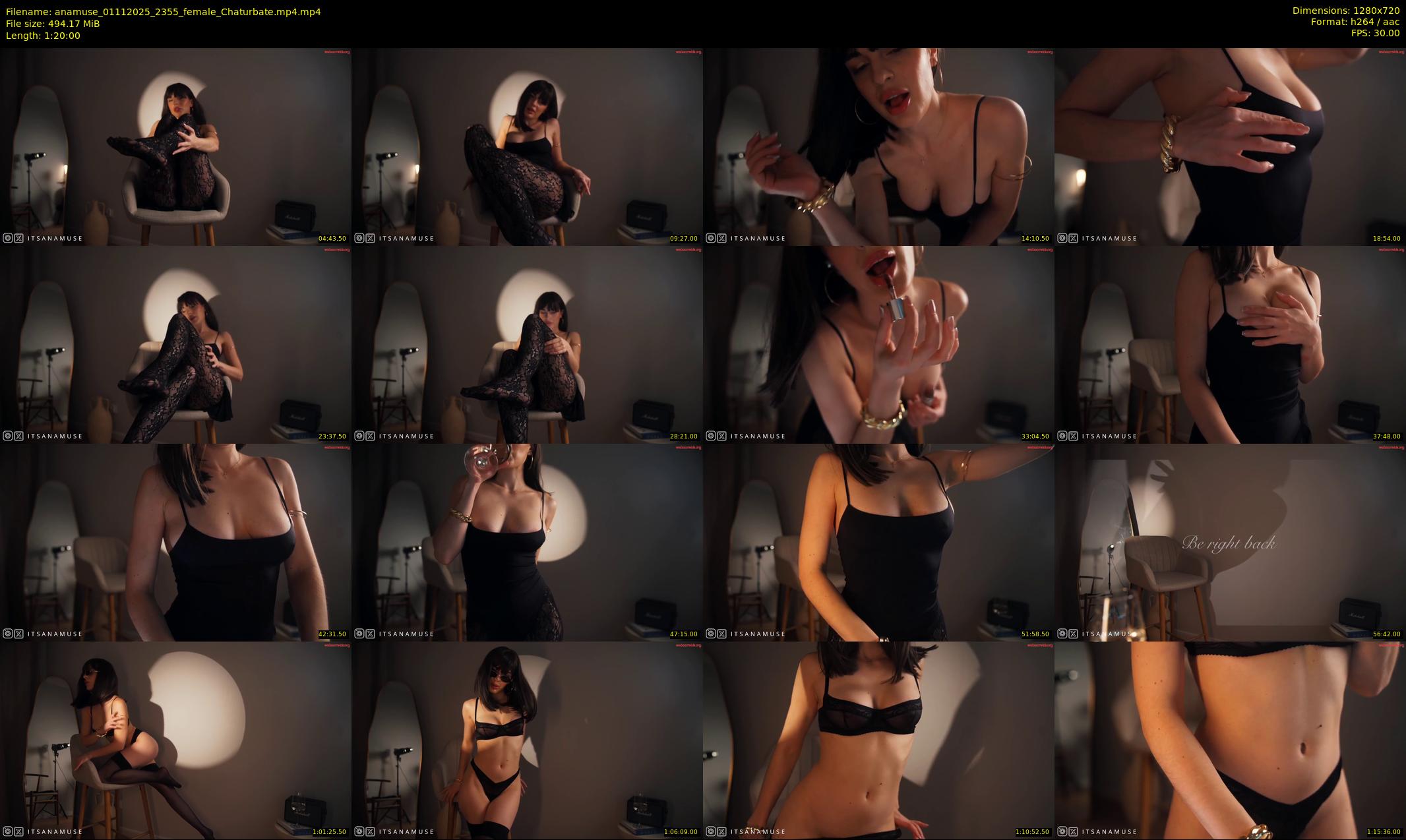 anamuse — 80 minute Chaturbate female cam show recording, 720p, Nov 1, 2025