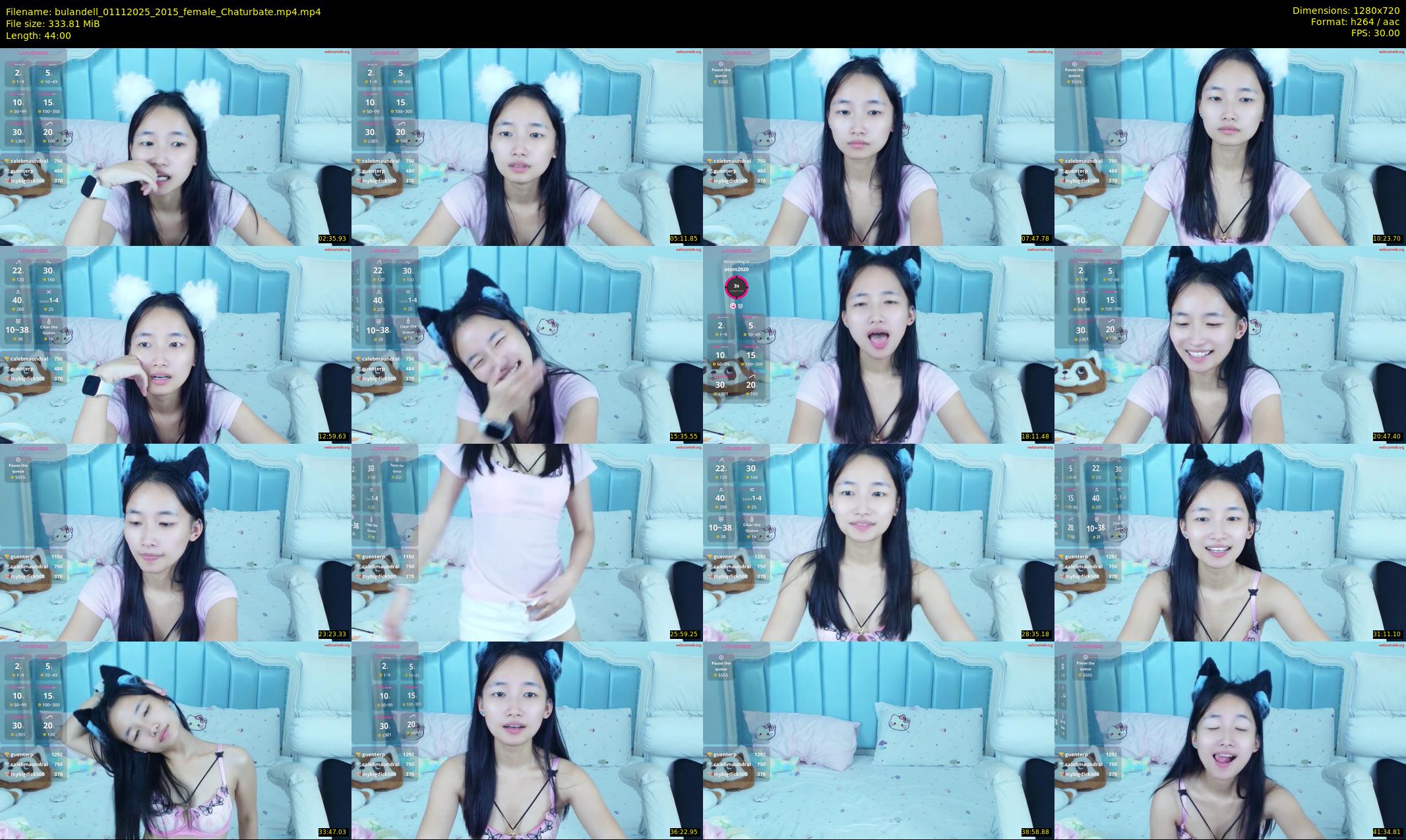 bulandell — 44 minute Chaturbate female cam show recording, 720p, Nov 1, 2025