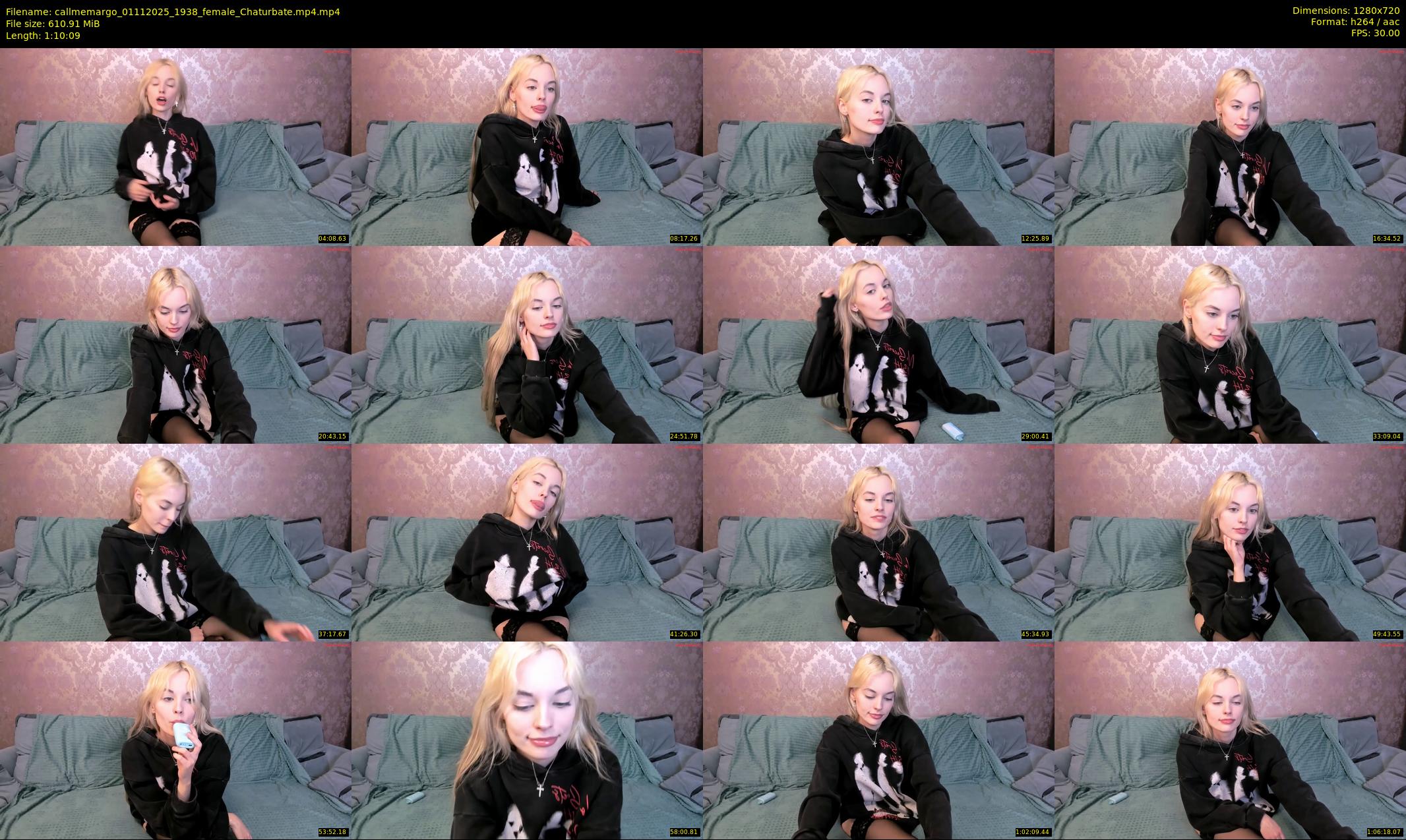 callmemargo — 71 minute Chaturbate female cam show recording, 720p, Nov 1, 2025