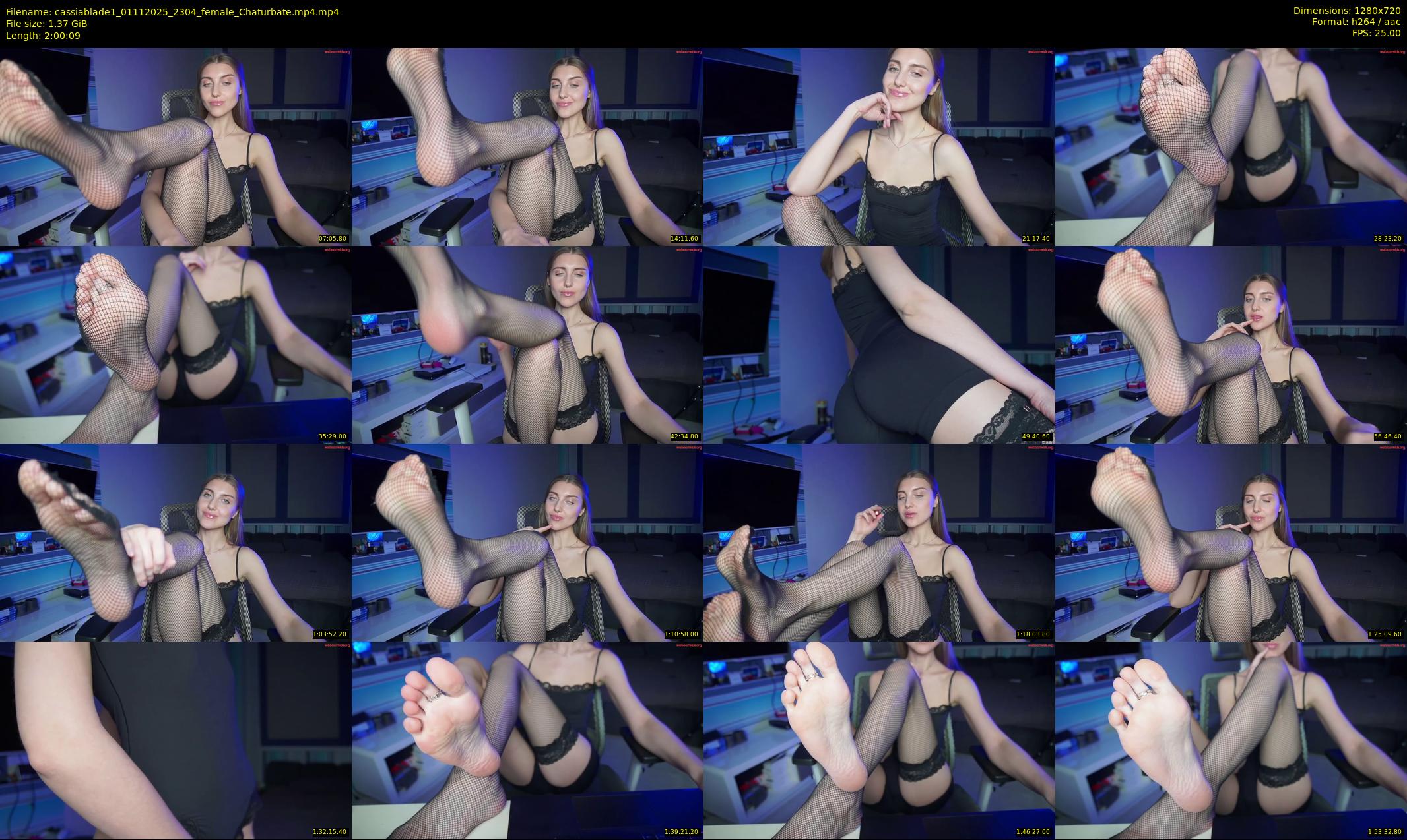cassiablade1 — 121 minute Chaturbate female cam show recording, 720p, Nov 1, 2025