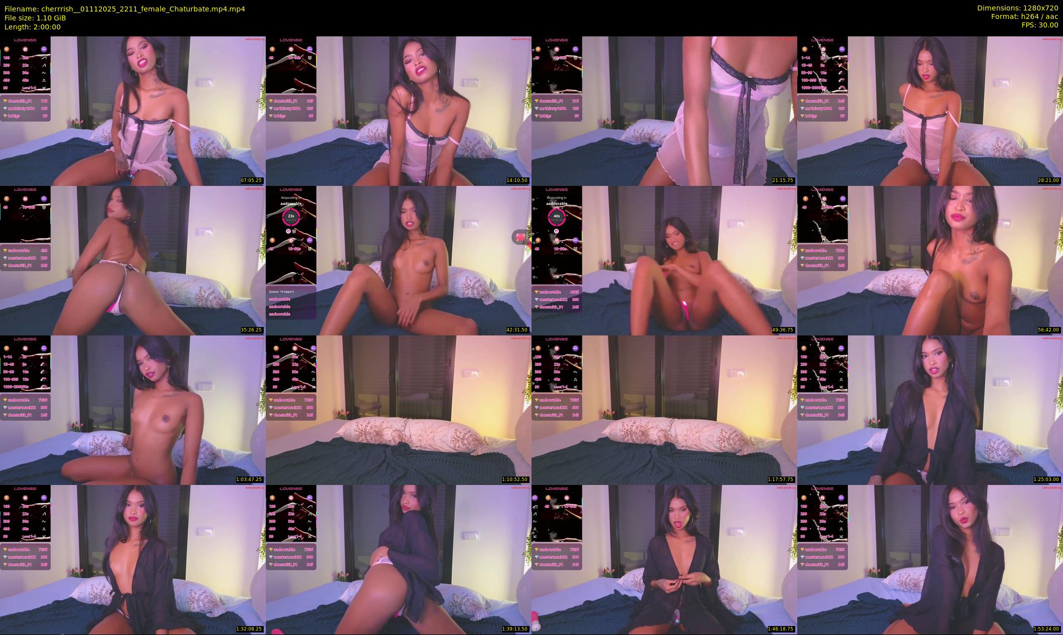 cherrrish_ — 120 minute Chaturbate female cam show recording, 720p, Nov 1, 2025