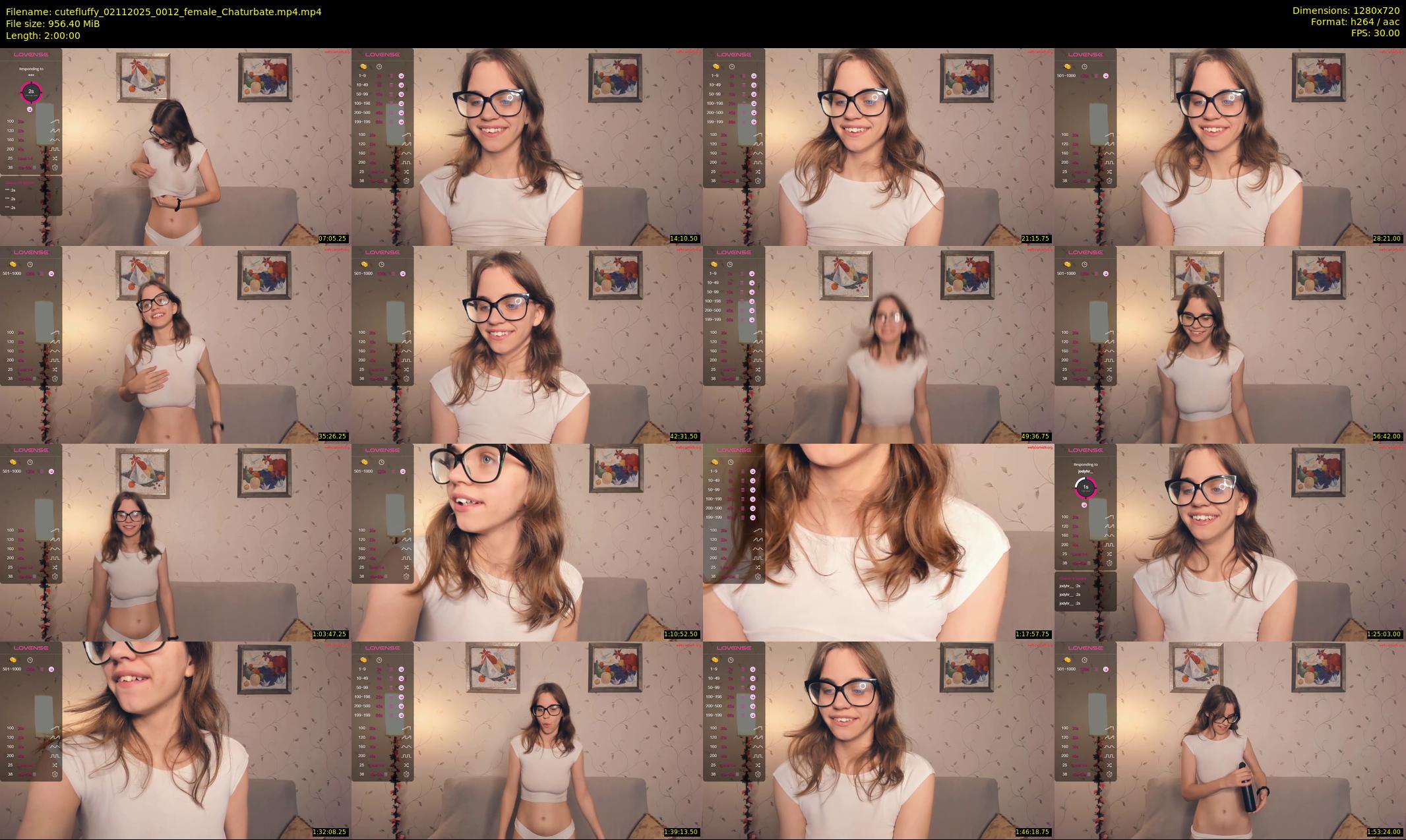 cutefluffy — 120 minute Chaturbate female cam show recording, 720p, Nov 2, 2025