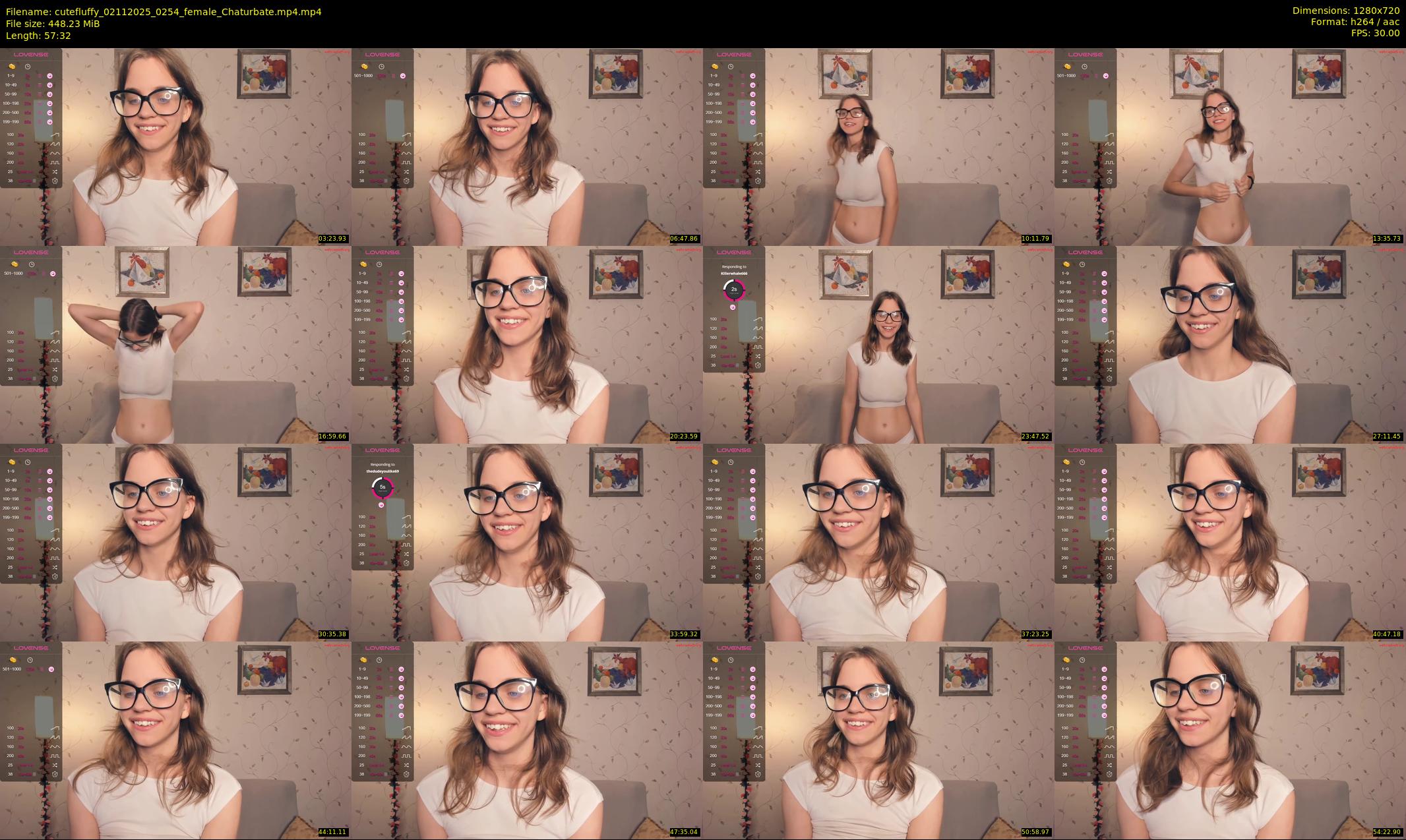 cutefluffy — 58 minute Chaturbate female cam show recording, 720p, Nov 2, 2025