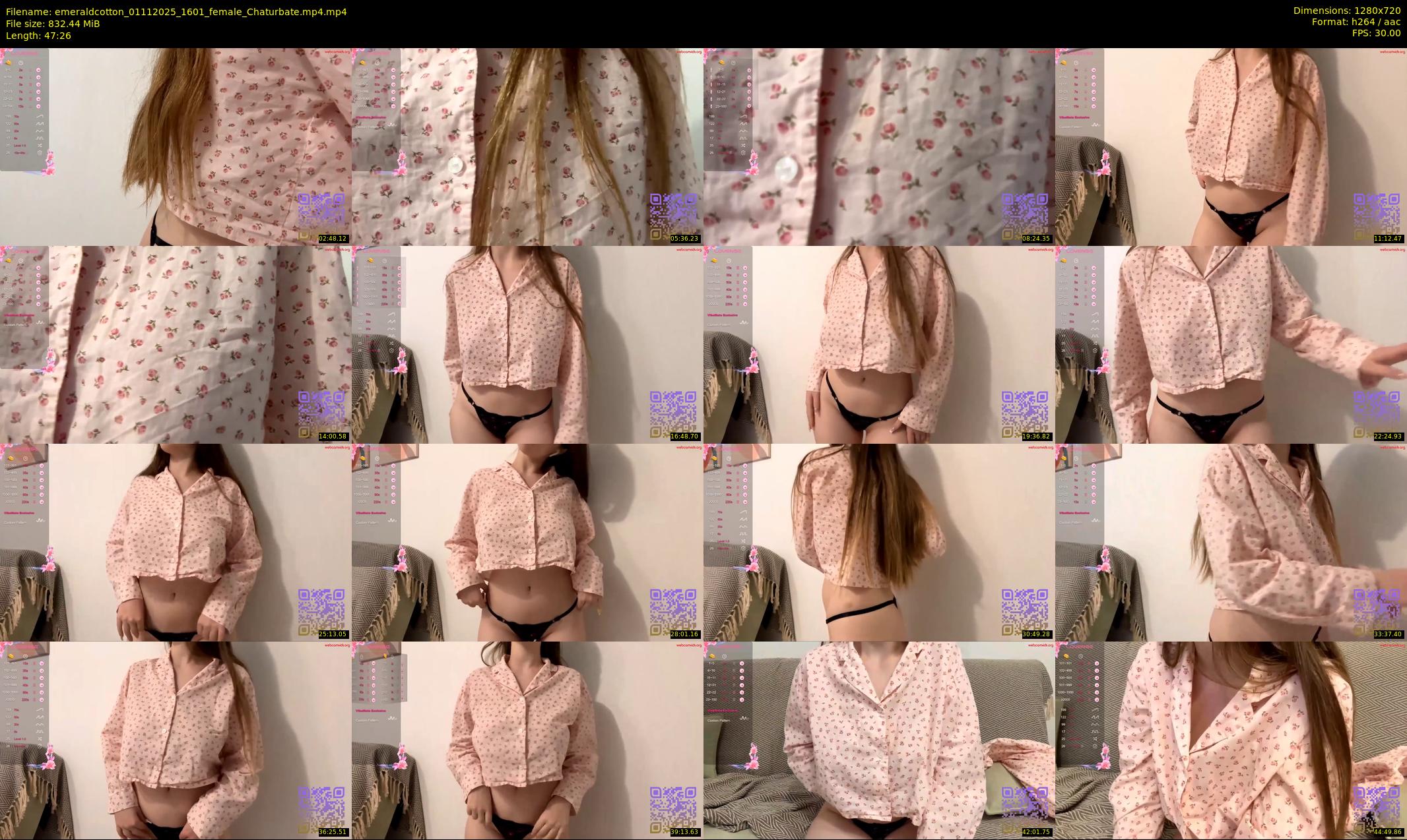 emeraldcotton — 48 minute Chaturbate female cam show recording, 720p, Nov 1, 2025