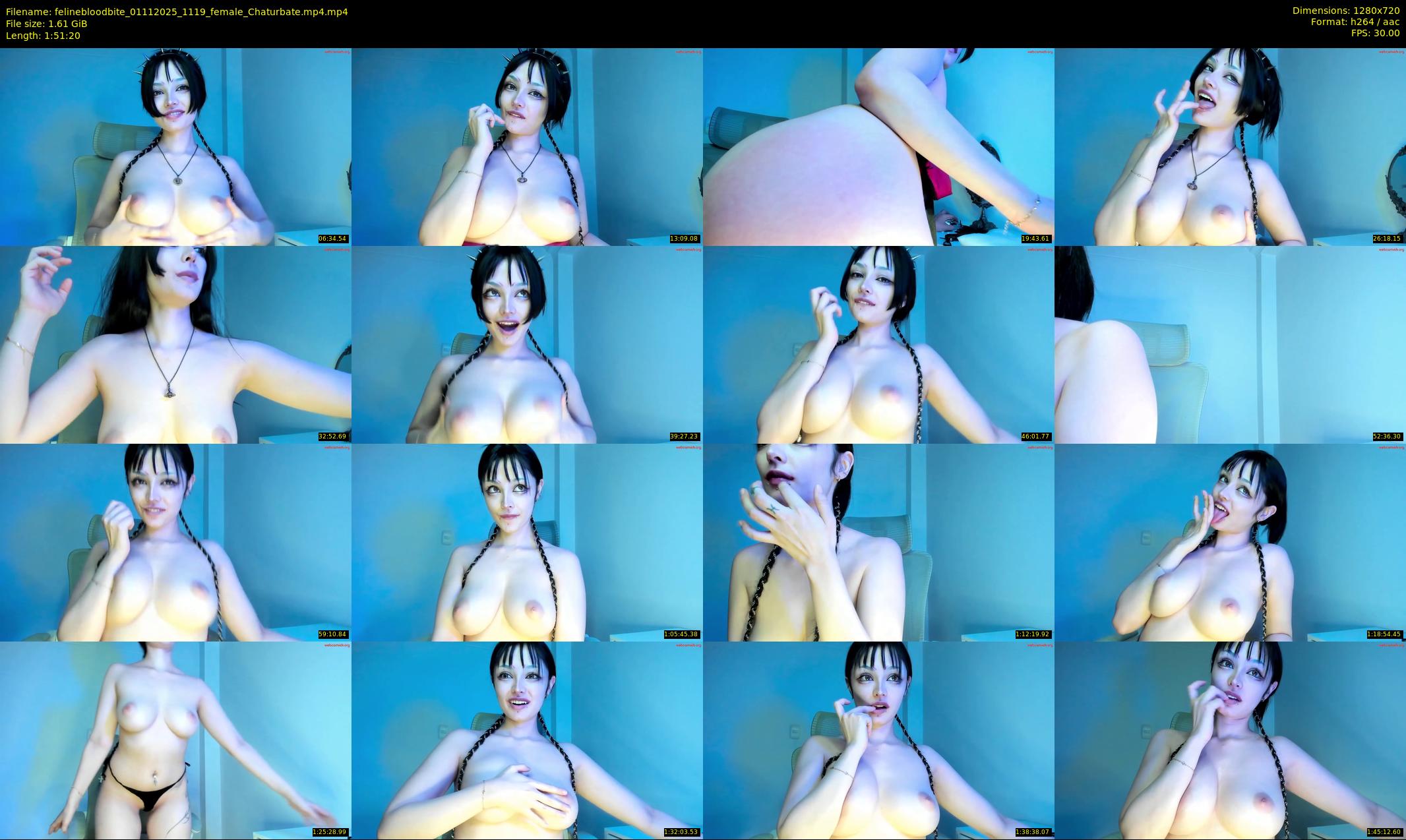 felinebloodbite — 112 minute Chaturbate female cam show recording, 720p, Nov 1, 2025