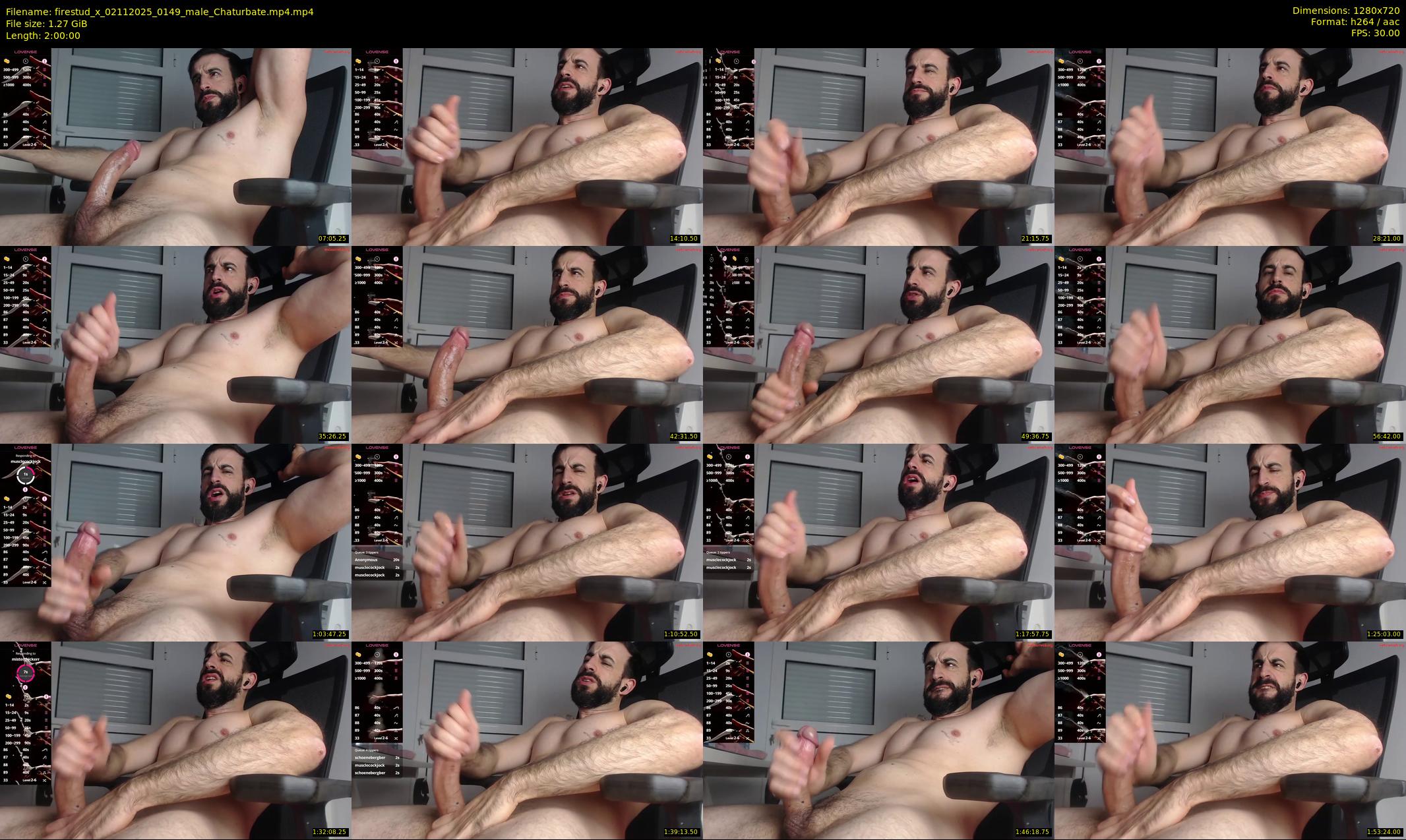 firestud_x — 120 minute Chaturbate male cam show recording, 720p, Nov 2, 2025