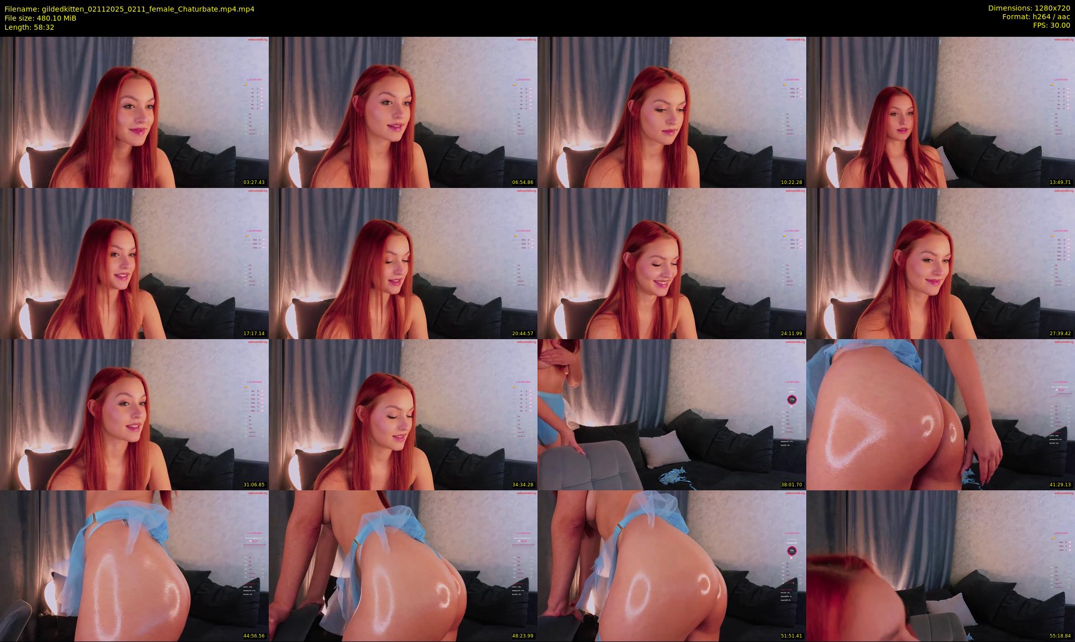 gildedkitten — 59 minute Chaturbate female cam show recording, 720p, Nov 2, 2025