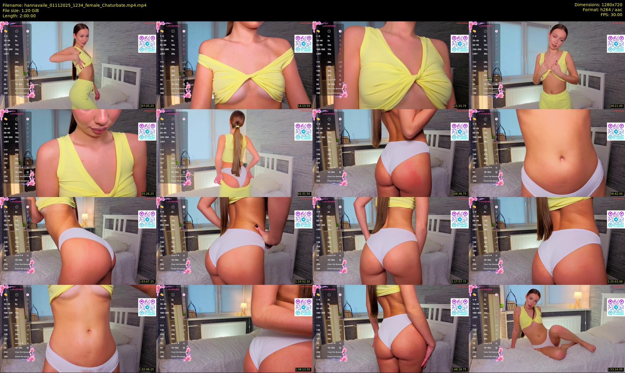 hannavaile — 120 minute Chaturbate female cam show recording, 720p, Nov 1, 2025
