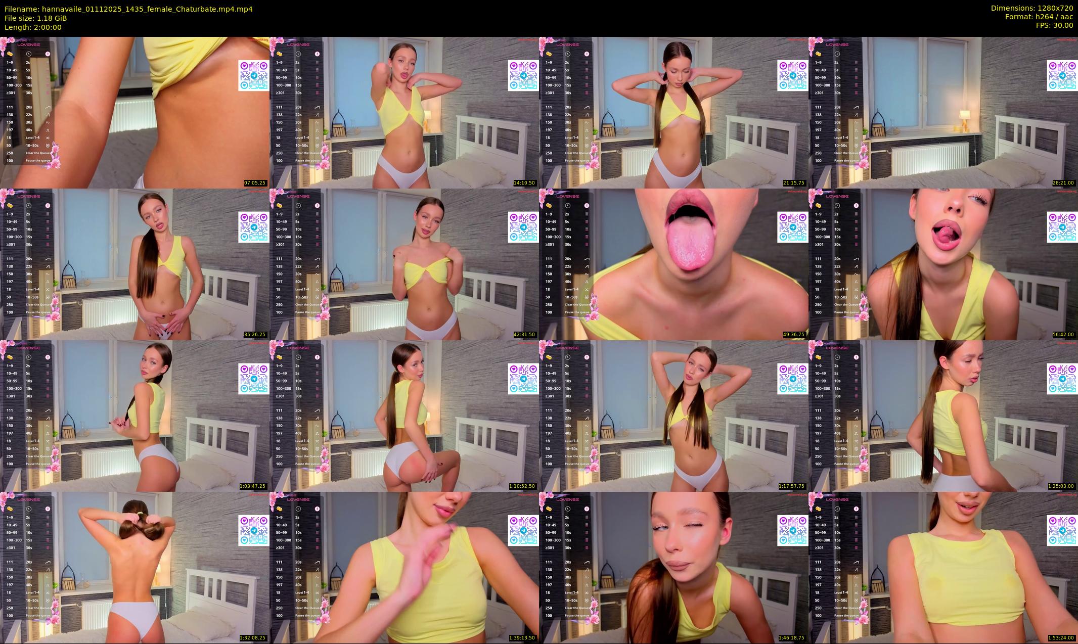hannavaile — 120 minute Chaturbate female cam show recording, 720p, Nov 1, 2025