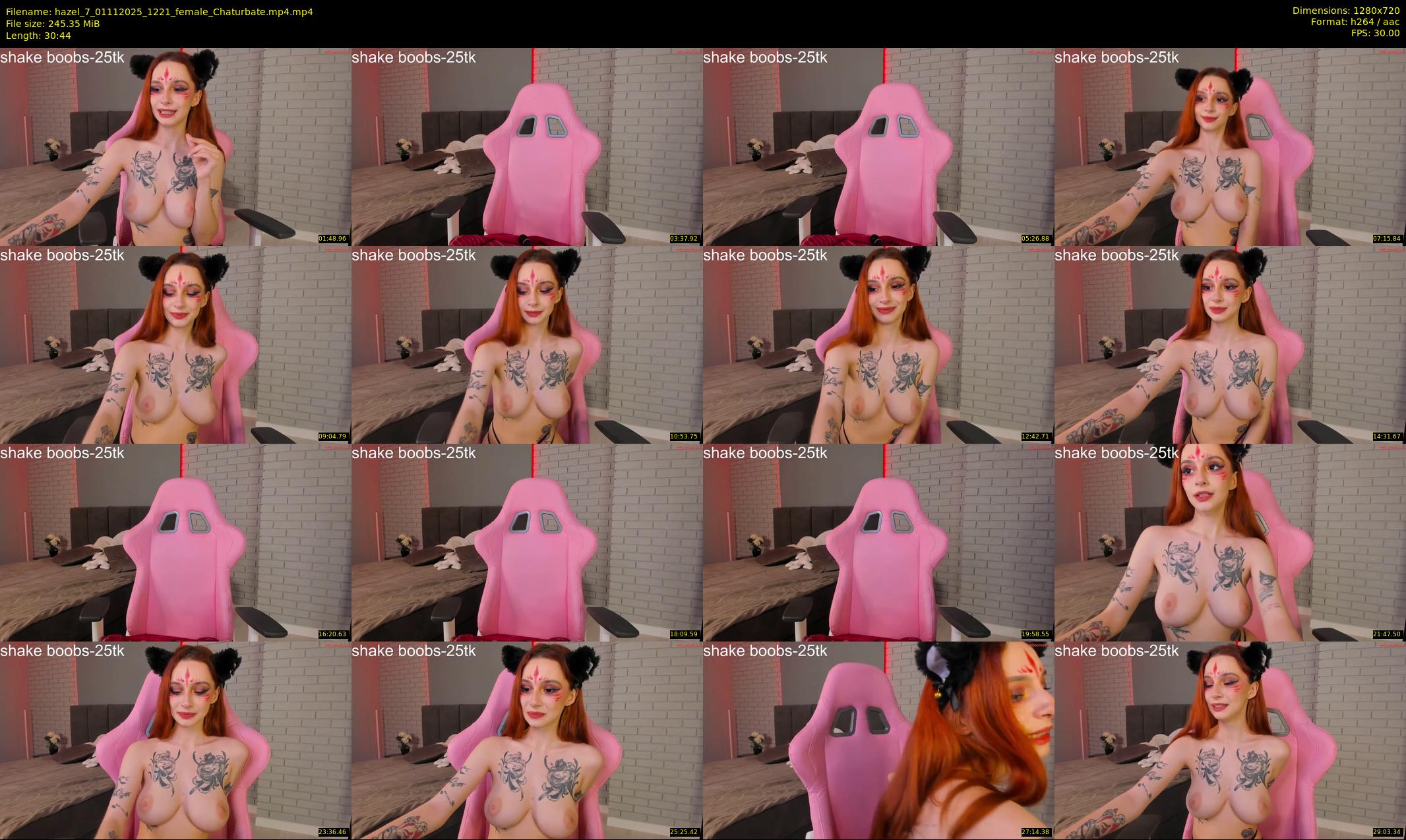 hazel_7 — 31 minute Chaturbate female cam show recording, 720p, Nov 1, 2025