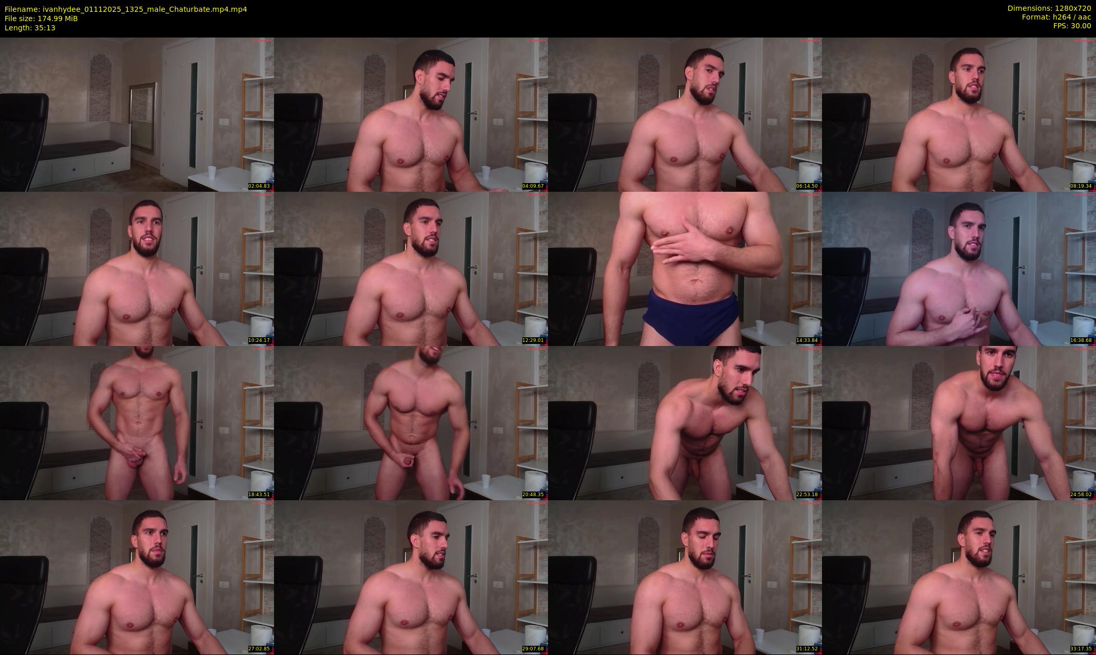 ivanhydee — 36 minute Chaturbate male cam show recording, 720p, Nov 1, 2025