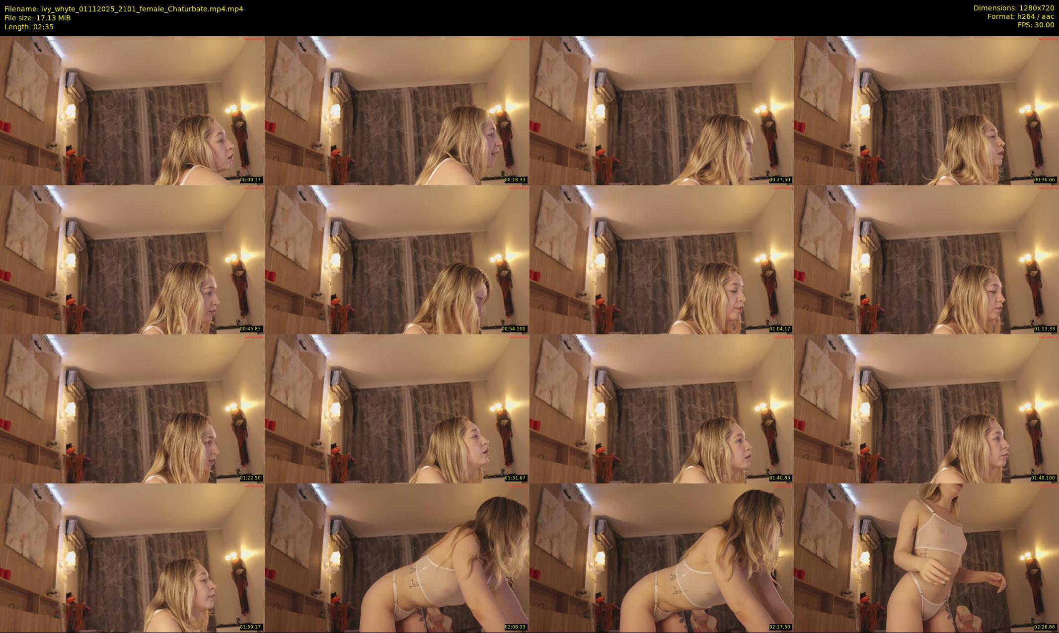 ivy_whyte — 3 minute Chaturbate female cam show recording, 720p, Nov 1, 2025