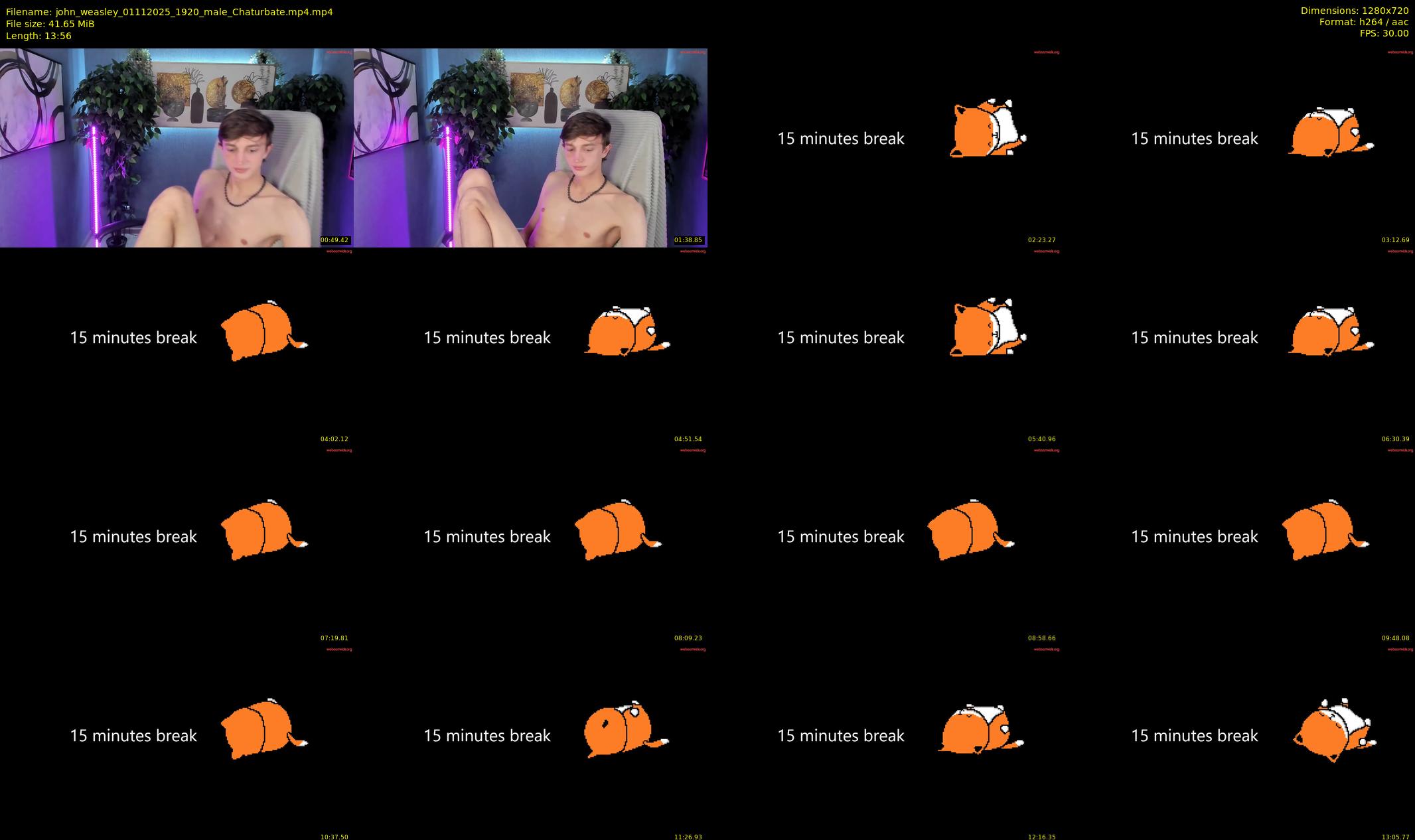 john_weasley — 14 minute Chaturbate male cam show recording, 720p, Nov 1, 2025