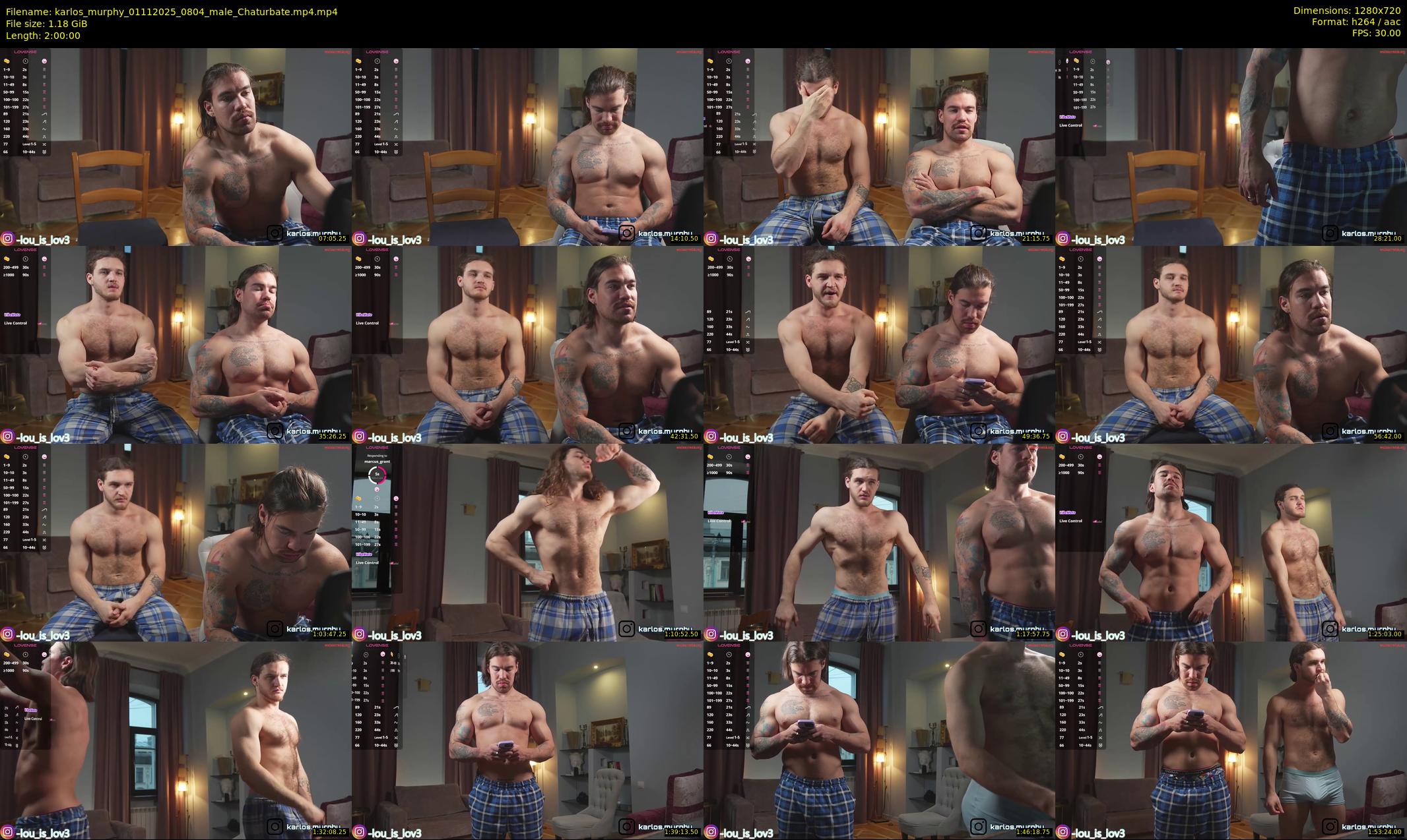 karlos_murphy — 120 minute Chaturbate male cam show recording, 720p, Nov 1, 2025
