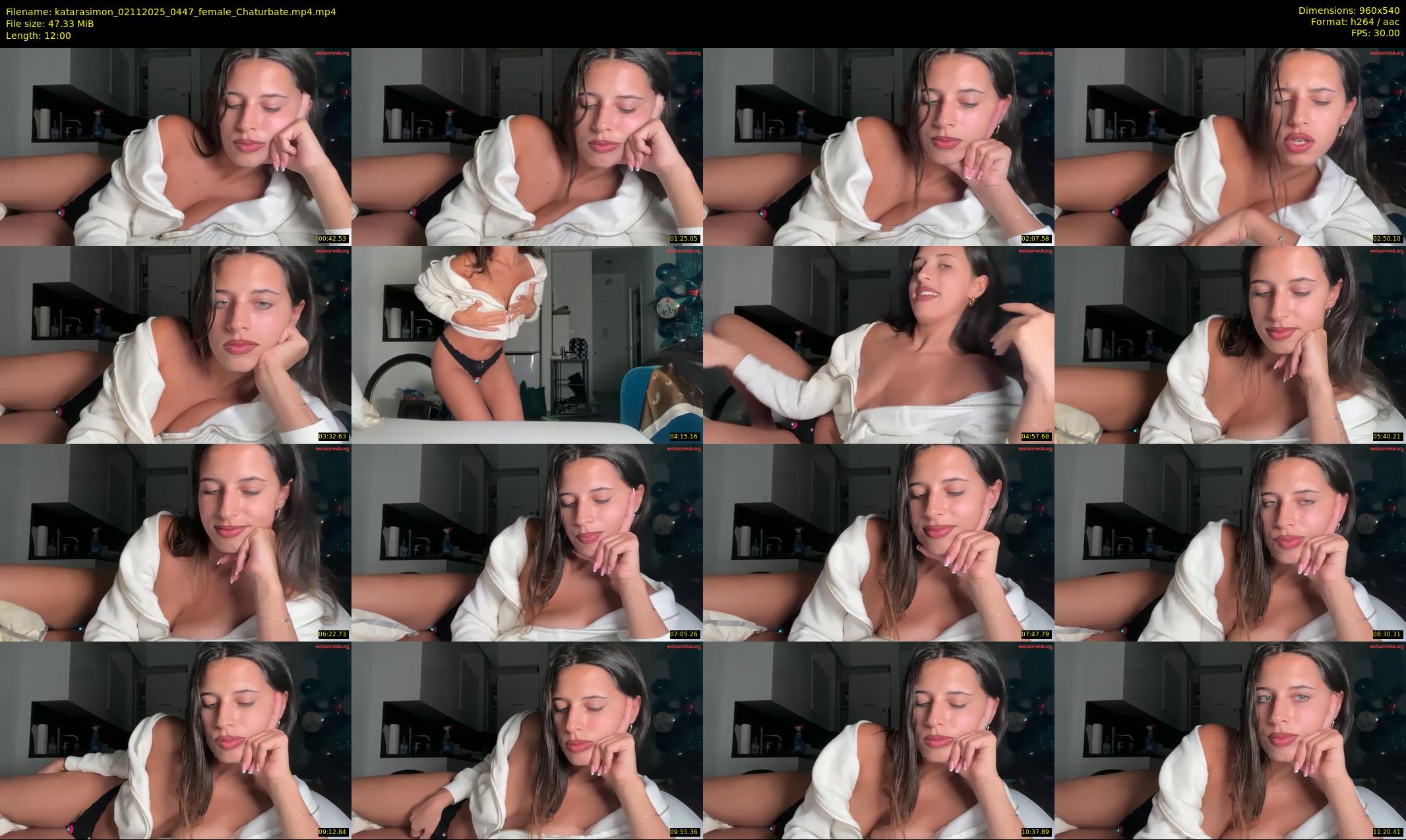 katarasimon — 12 minute Chaturbate female cam show recording, 480p, Nov 2, 2025