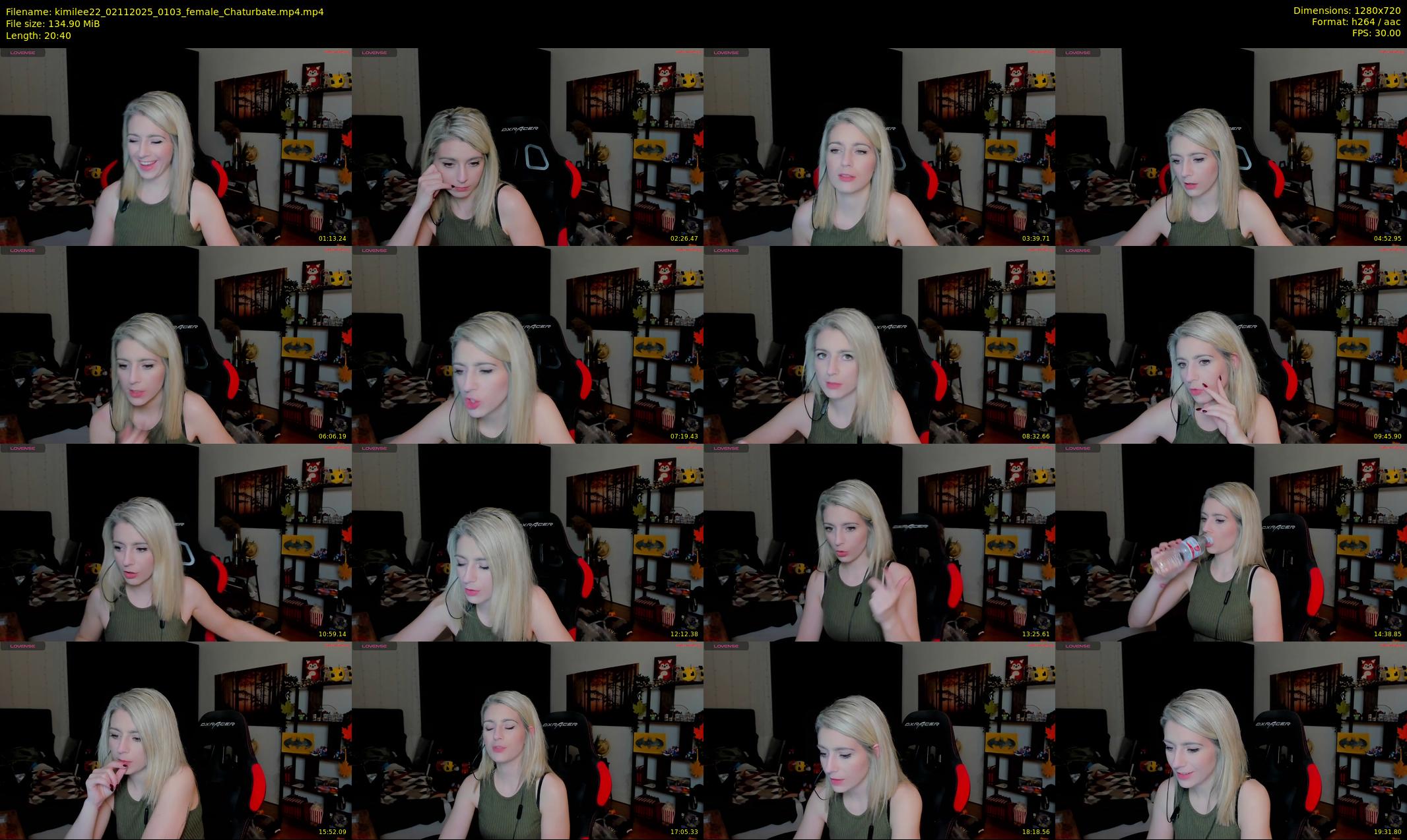 kimilee22 — 21 minute Chaturbate female cam show recording, 720p, Nov 2, 2025