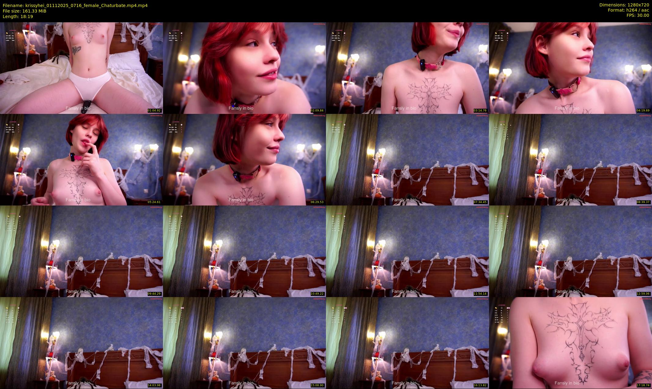 krissyhei — 19 minute Chaturbate female cam show recording, 720p, Nov 1, 2025