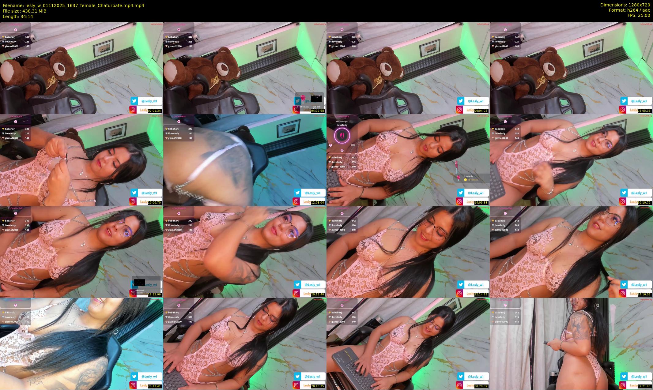 lesly_w — 35 minute Chaturbate female cam show recording, 720p, Nov 1, 2025