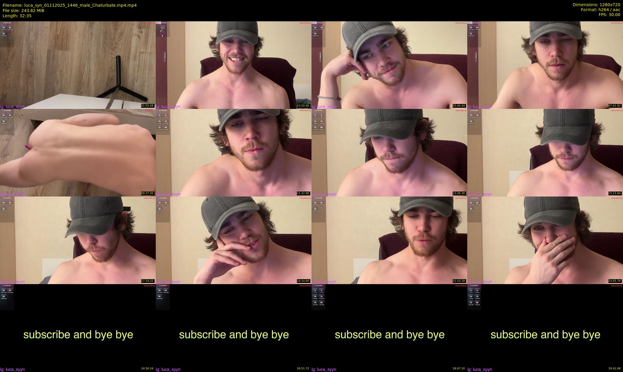 luca_syn — 33 minute Chaturbate male cam show recording, 720p, Nov 1, 2025