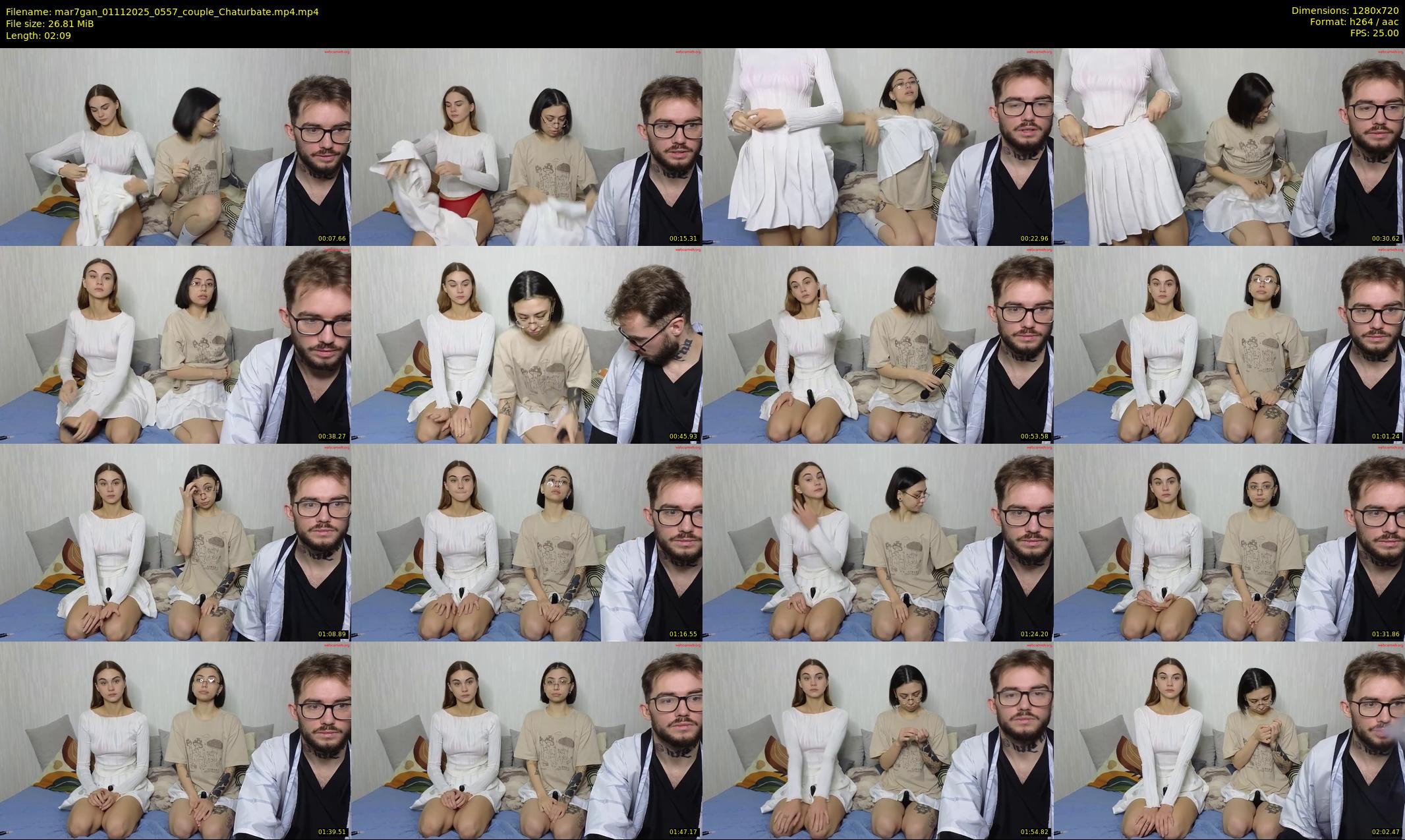 mar7gan — 3 minute Chaturbate couple cam show recording, 720p, Nov 1, 2025