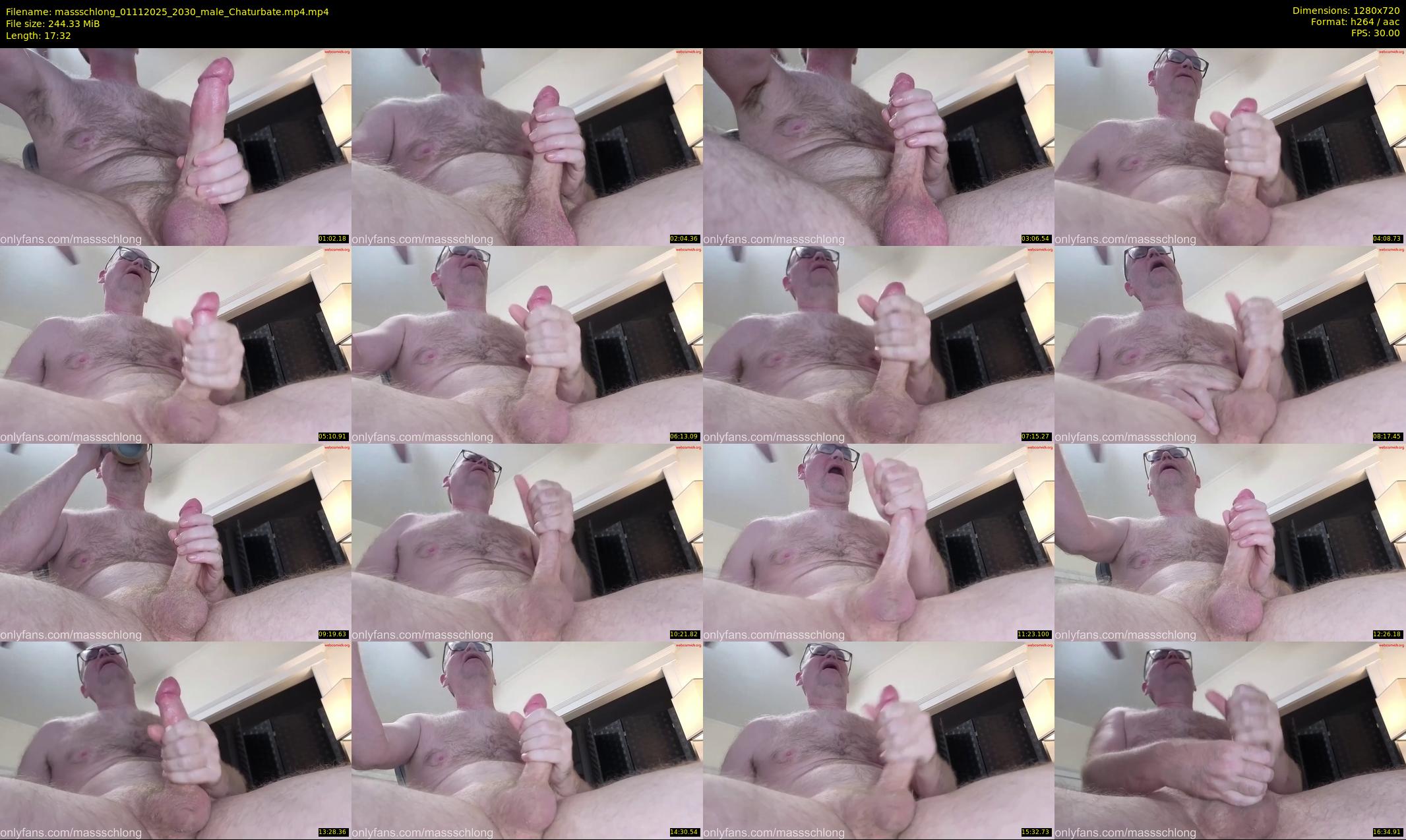 massschlong — 18 minute Chaturbate male cam show recording, 720p, Nov 1, 2025