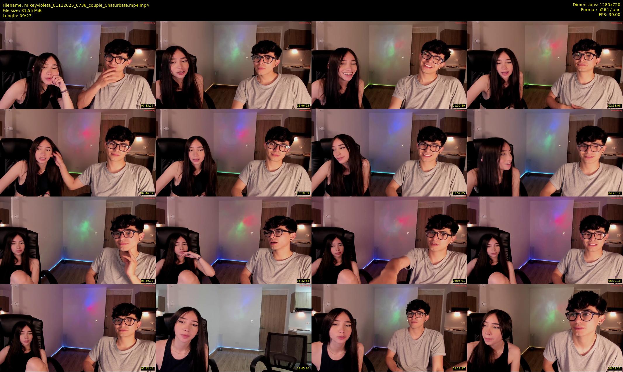 mikeyvioleta — 10 minute Chaturbate couple cam show recording, 720p, Nov 1, 2025