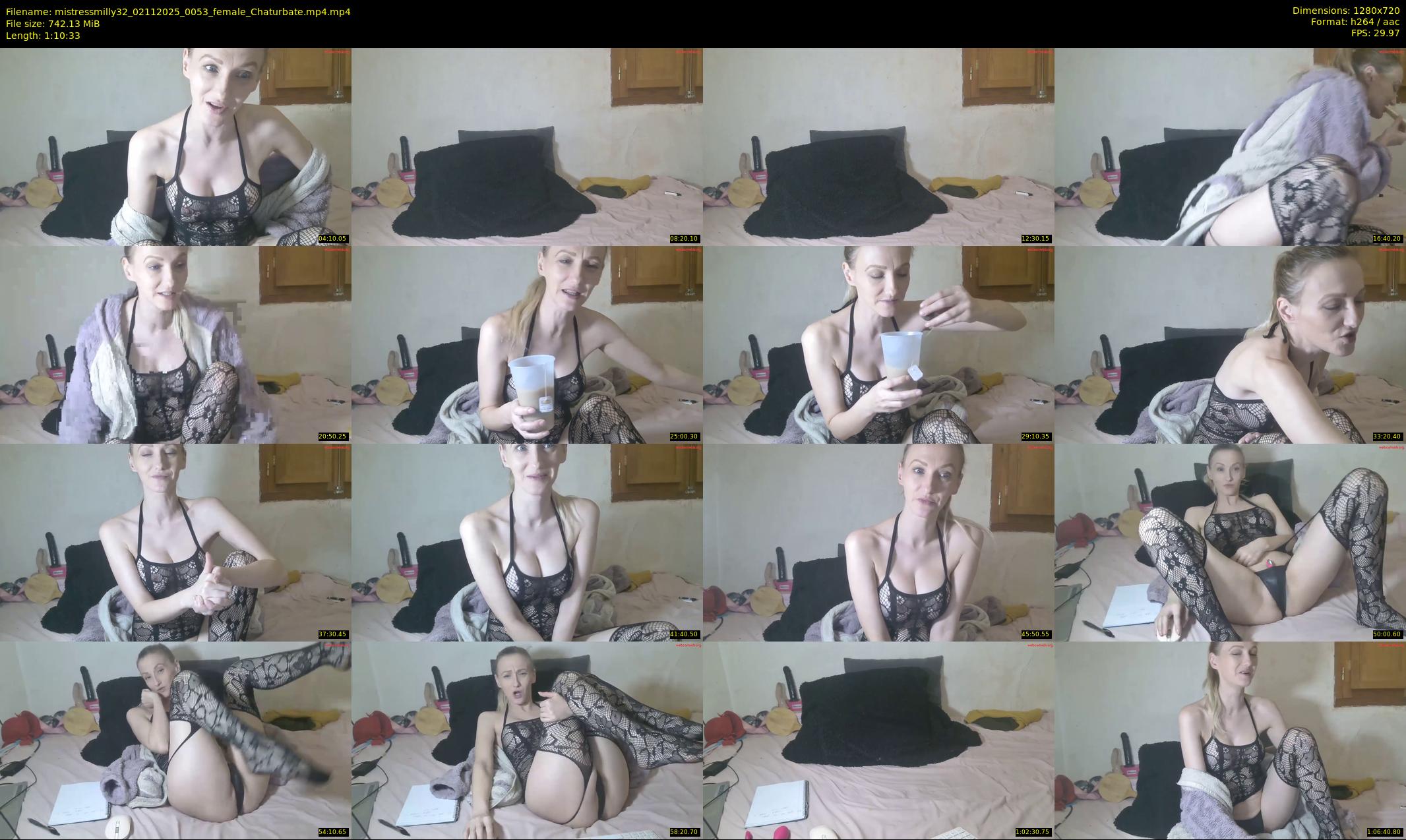 mistressmilly32 — 71 minute Chaturbate female cam show recording, 720p, Nov 2, 2025