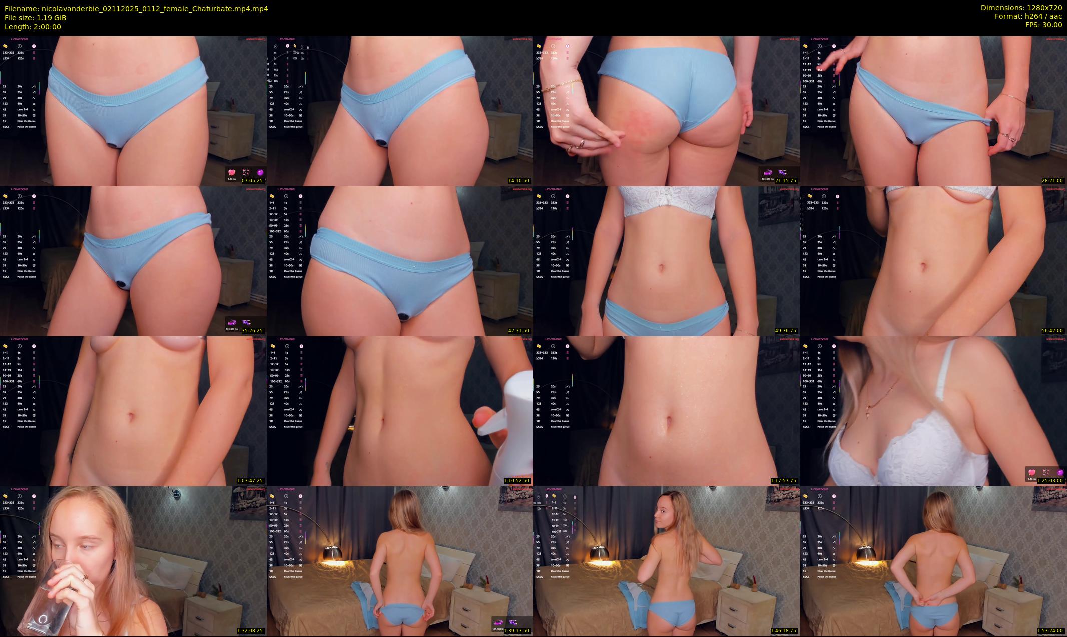 nicolavanderbie — 120 minute Chaturbate female cam show recording, 720p, Nov 2, 2025