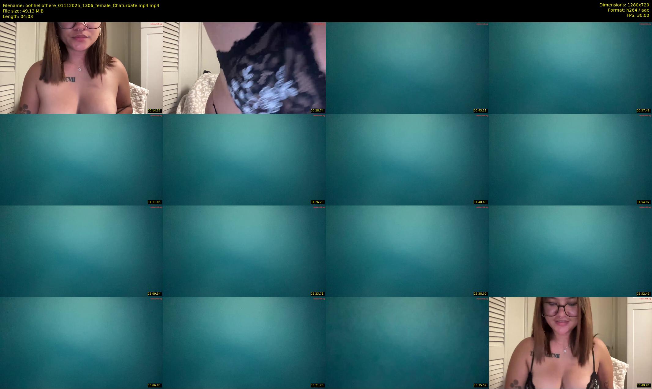 oohhellothere — 5 minute Chaturbate female cam show recording, 720p, Nov 1, 2025