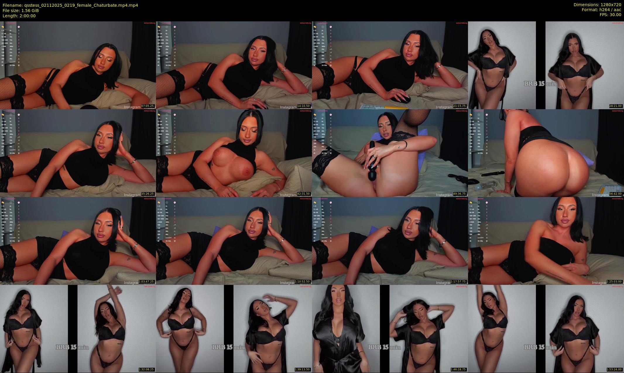 qsstess — 120 minute Chaturbate female cam show recording, 720p, Nov 2, 2025