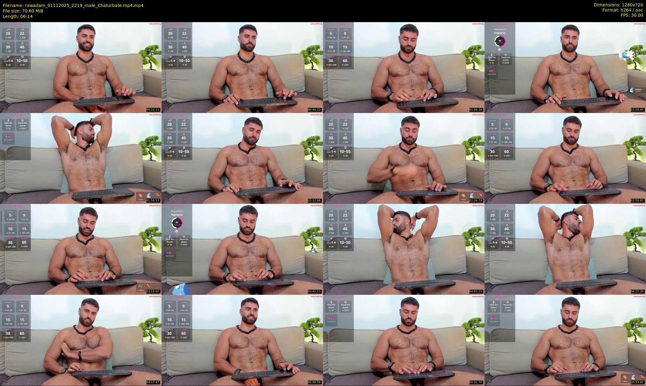 rawadam — 7 minute Chaturbate male cam show recording, 720p, Nov 1, 2025