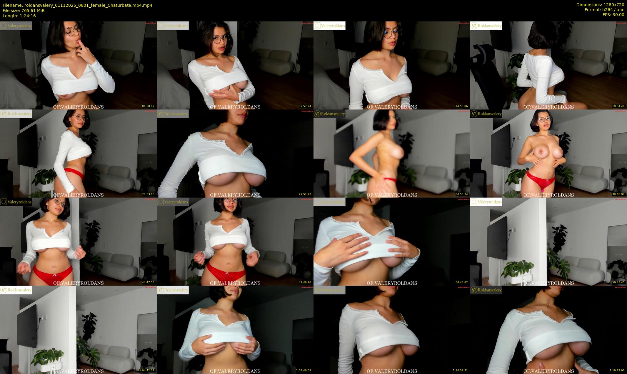 roldansvalery — 85 minute Chaturbate female cam show recording, 720p, Nov 1, 2025