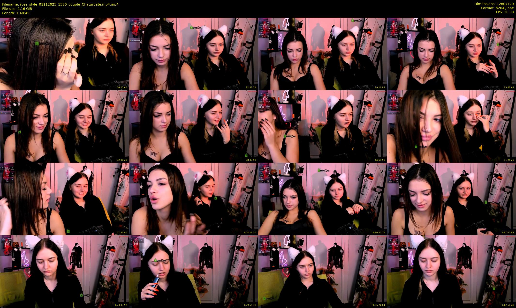 rose_style — 109 minute Chaturbate couple cam show recording, 720p, Nov 1, 2025