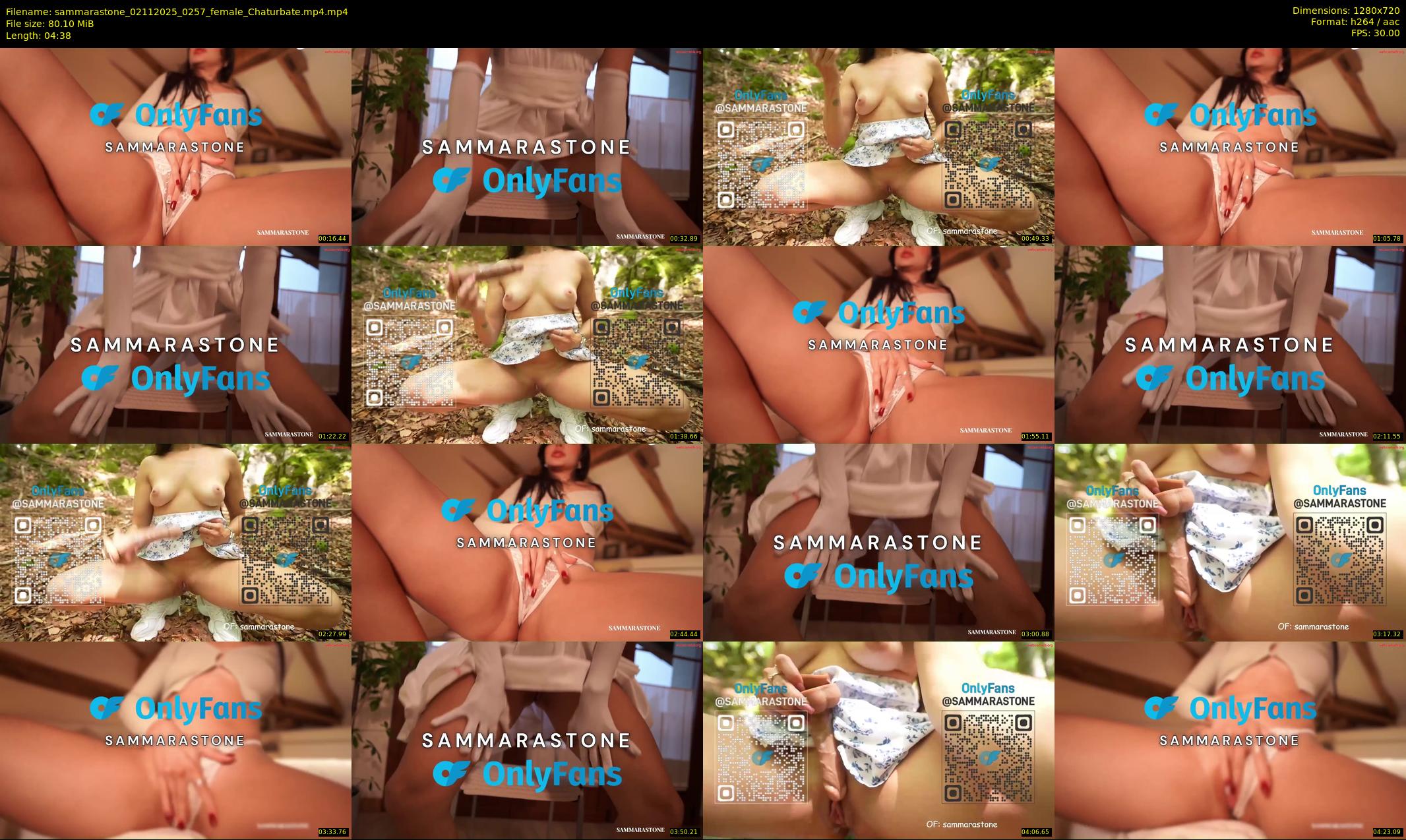 sammarastone — 5 minute Chaturbate female cam show recording, 720p, Nov 2, 2025