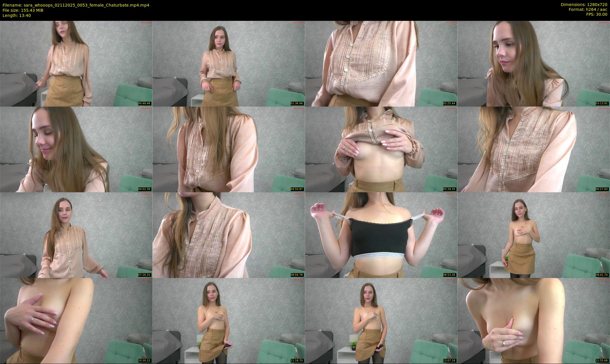 sara_whooops — 14 minute Chaturbate female cam show recording, 720p, Nov 2, 2025