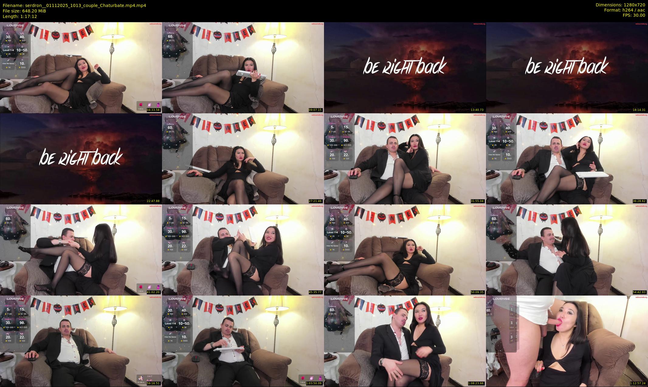 serdron_ — 78 minute Chaturbate couple cam show recording, 720p, Nov 1, 2025