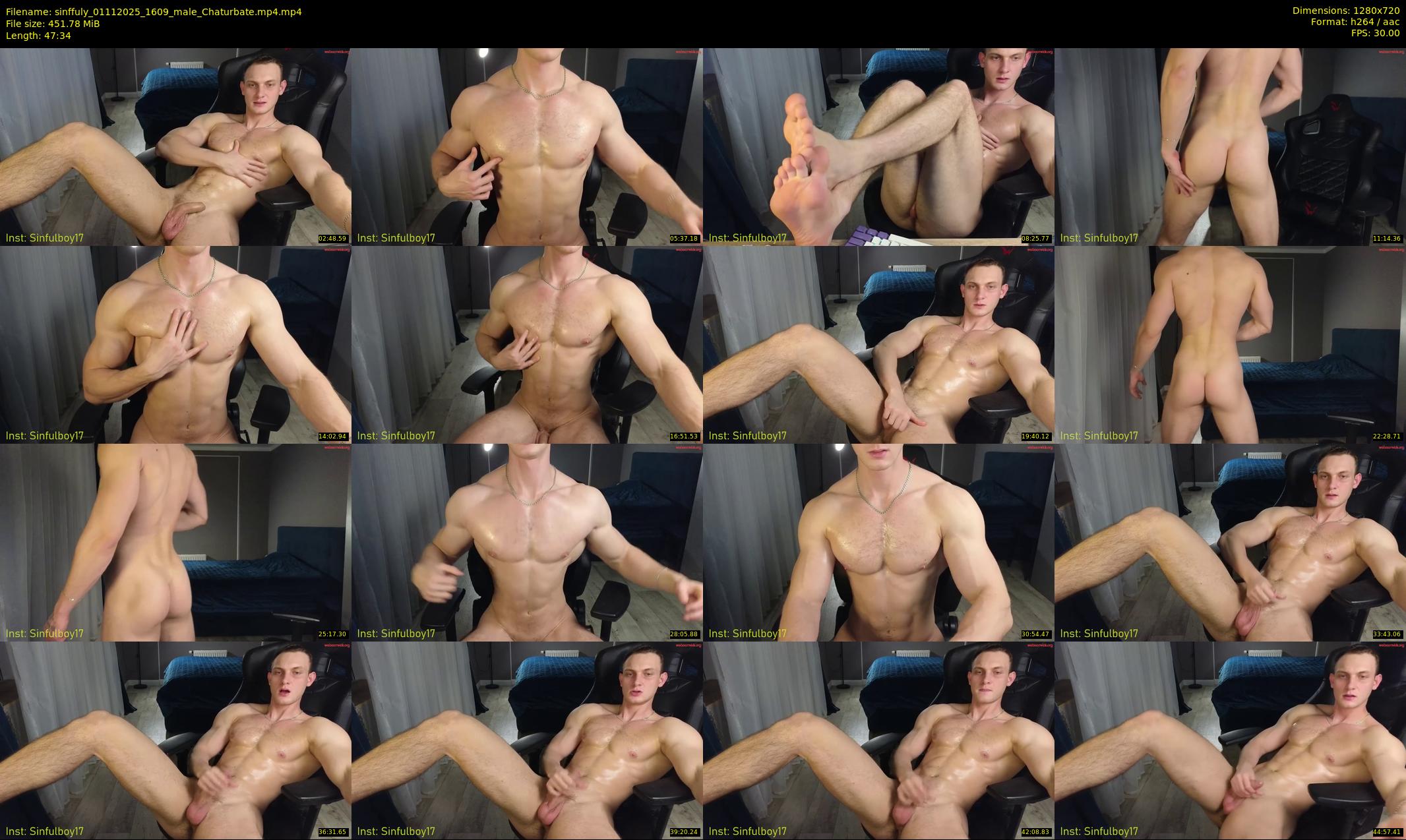 sinffuly — 48 minute Chaturbate male cam show recording, 720p, Nov 1, 2025