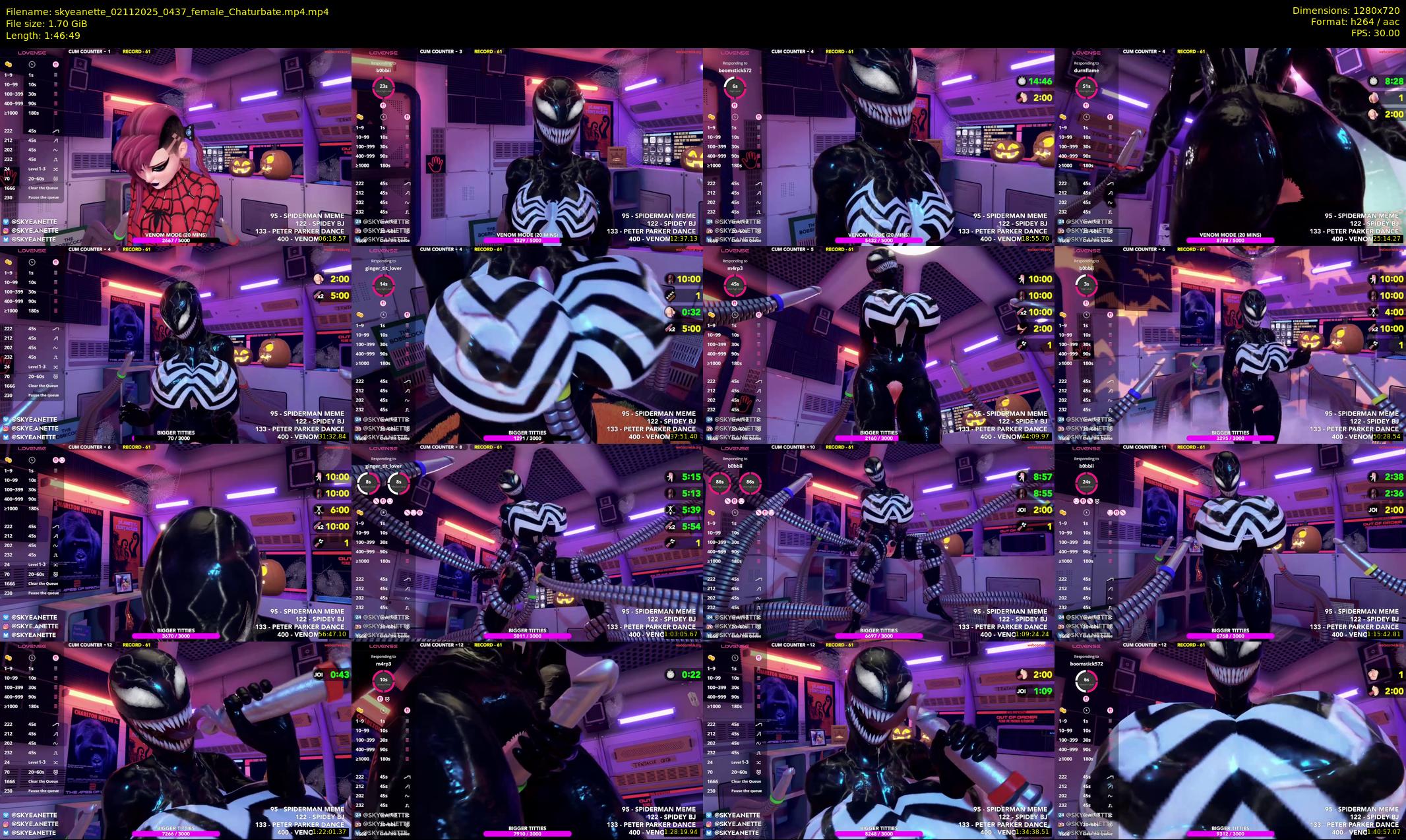 skyeanette — 107 minute Chaturbate female cam show recording, 720p, Nov 2, 2025