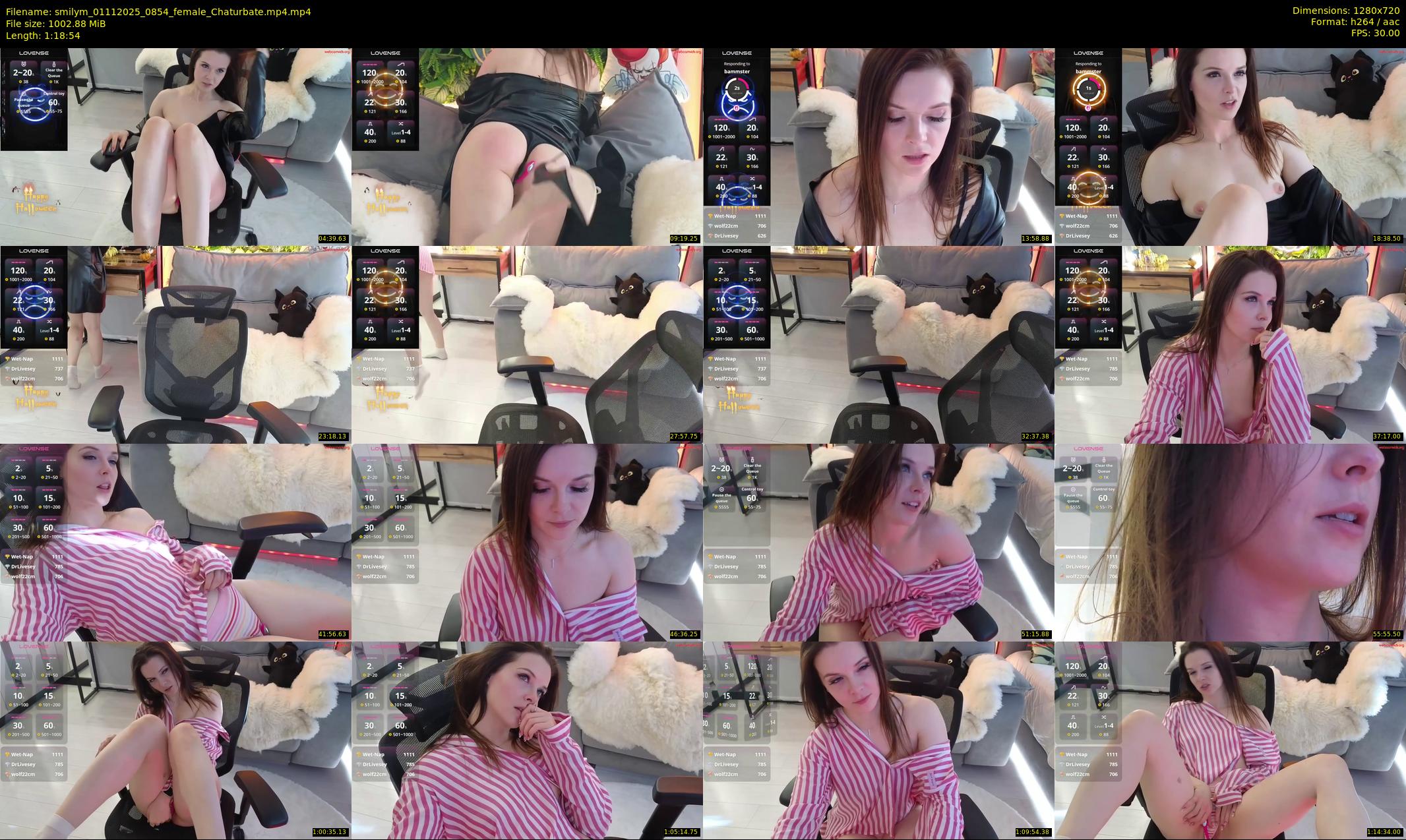 smilym — 79 minute Chaturbate female cam show recording, 720p, Nov 1, 2025