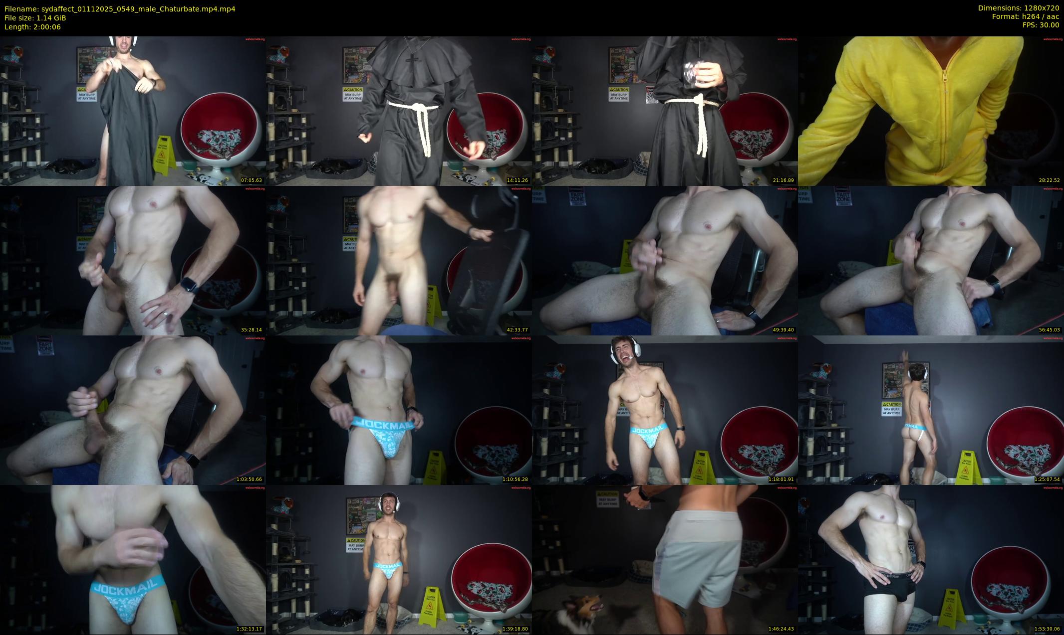 sydaffect — 121 minute Chaturbate male cam show recording, 720p, Nov 1, 2025