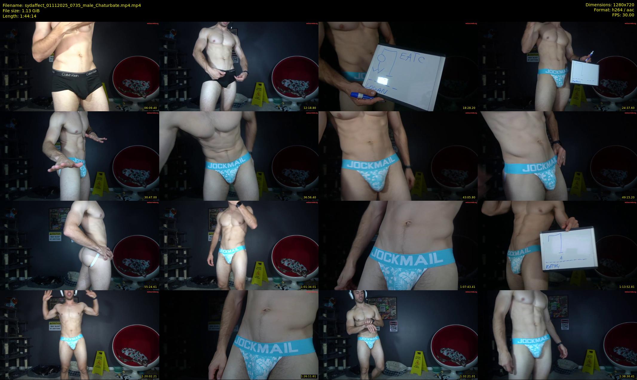 sydaffect — 105 minute Chaturbate male cam show recording, 720p, Nov 1, 2025