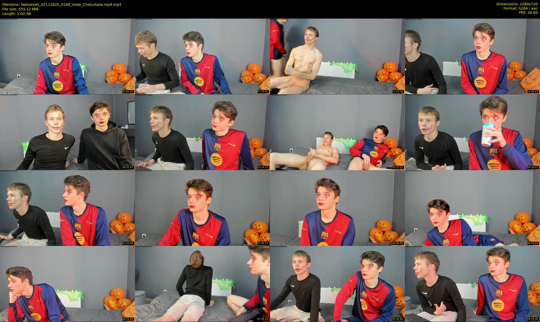 twelveeek — 63 minute Chaturbate male cam show recording, 720p, Nov 2, 2025