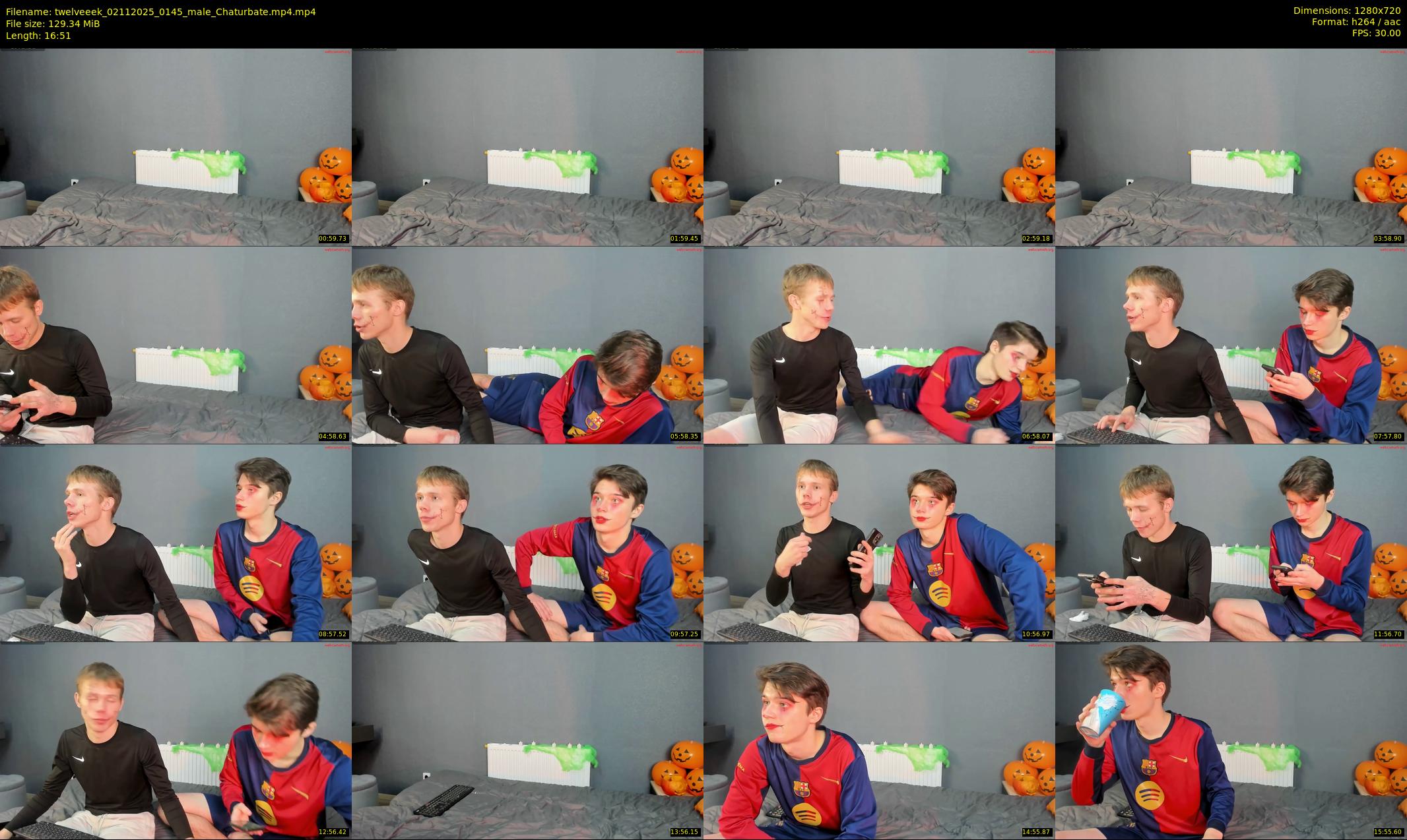 twelveeek — 17 minute Chaturbate male cam show recording, 720p, Nov 2, 2025
