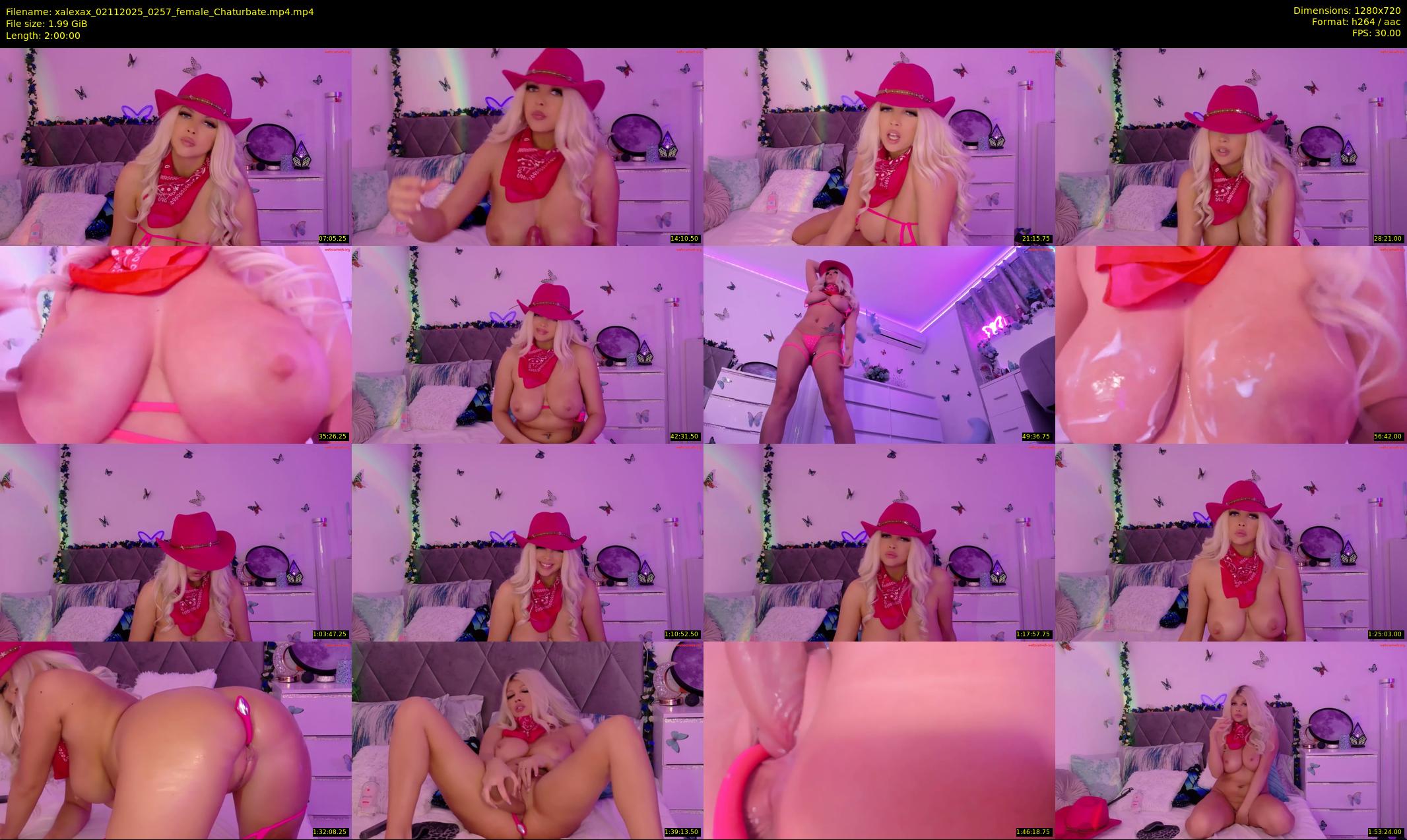 xalexax — 120 minute Chaturbate female cam show recording, 720p, Nov 2, 2025