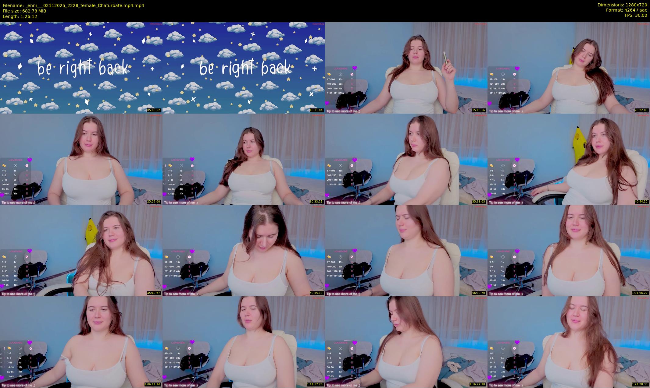 _enni__ — 87 minute Chaturbate female cam show recording, 720p, Nov 2, 2025